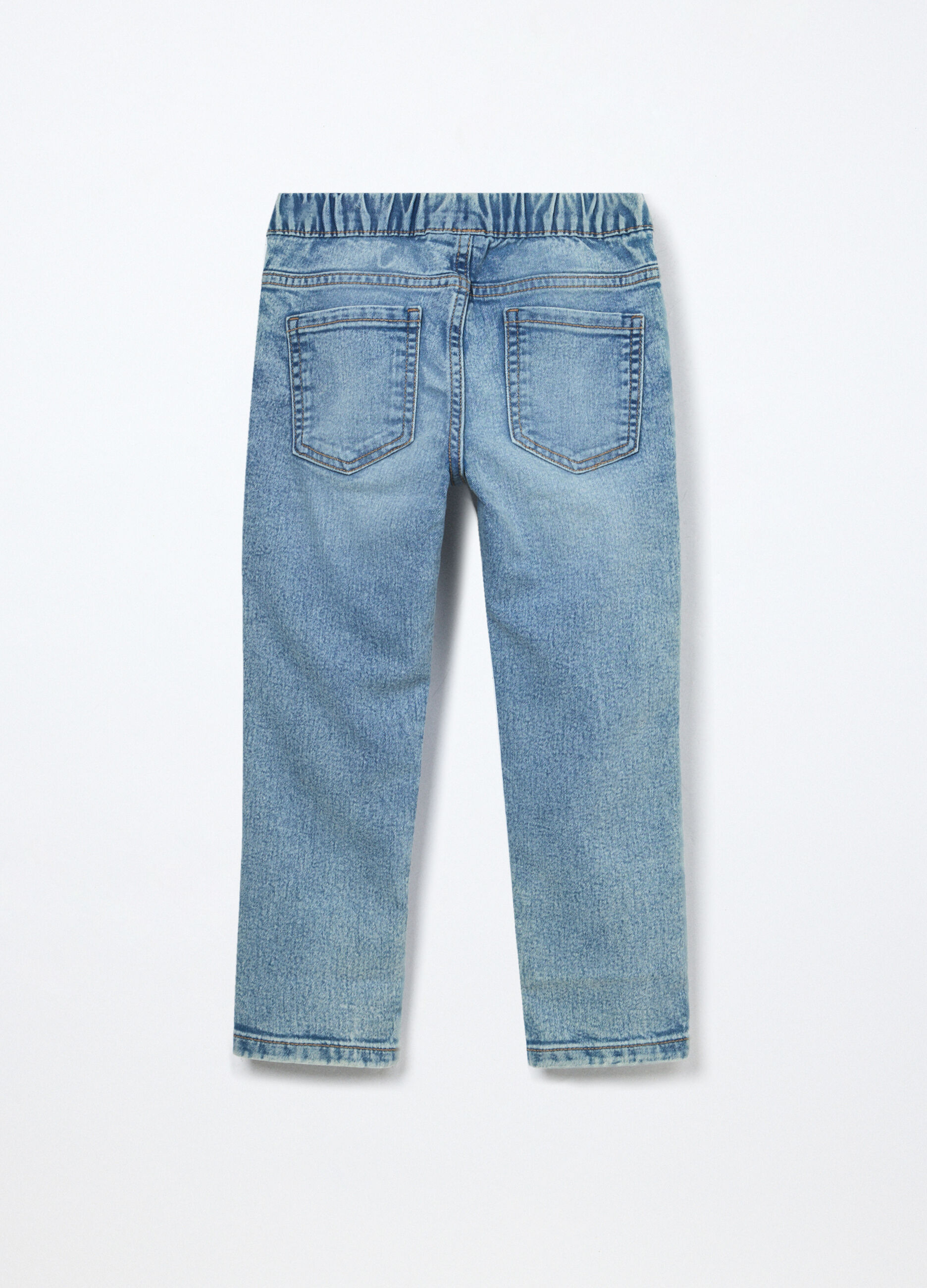 Pantaloni in denim di misto cotone bambino 3 Pantaloni in denim di misto cotone bambino