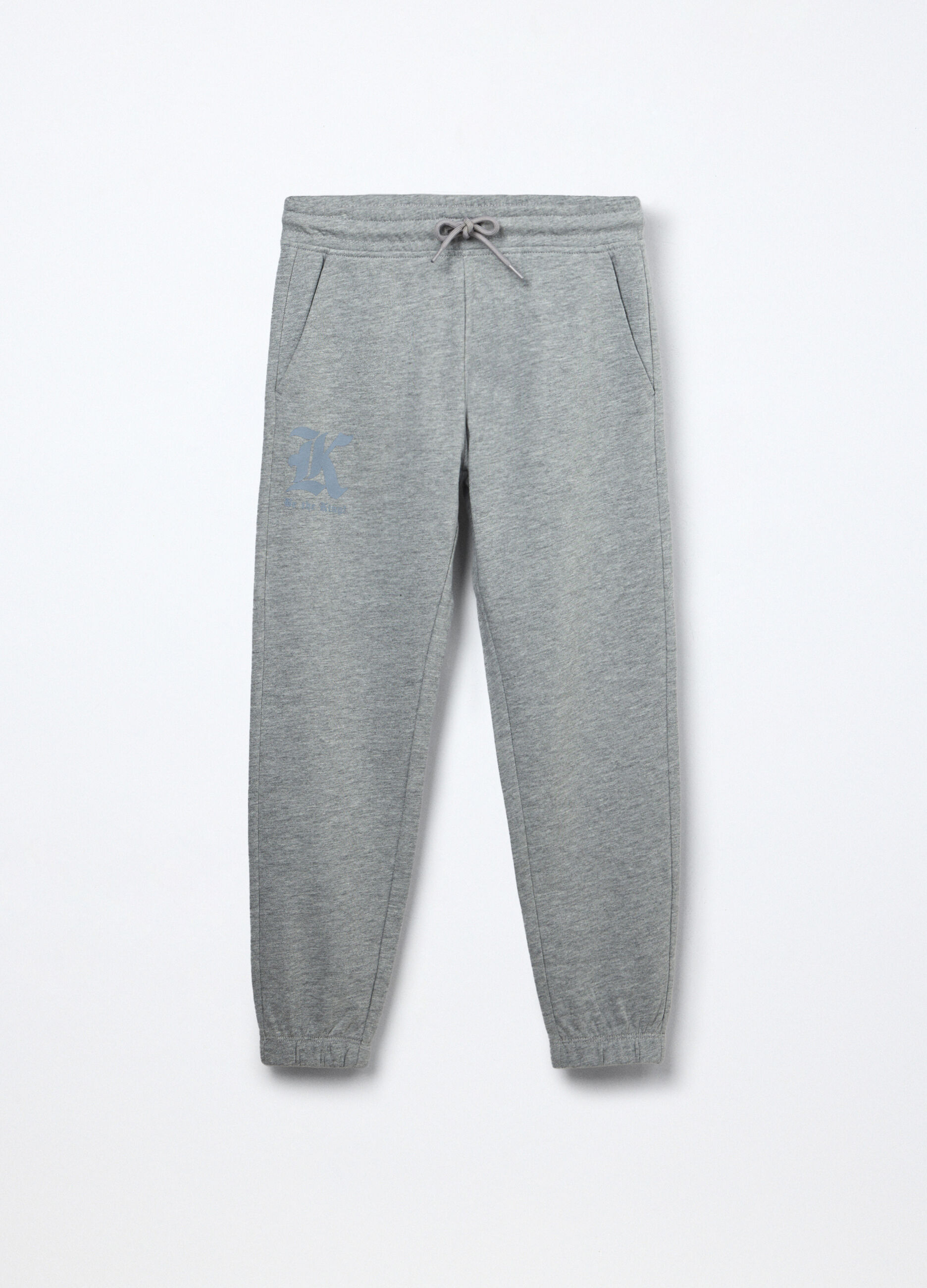 Joggers in french terry di puro cotone bambino