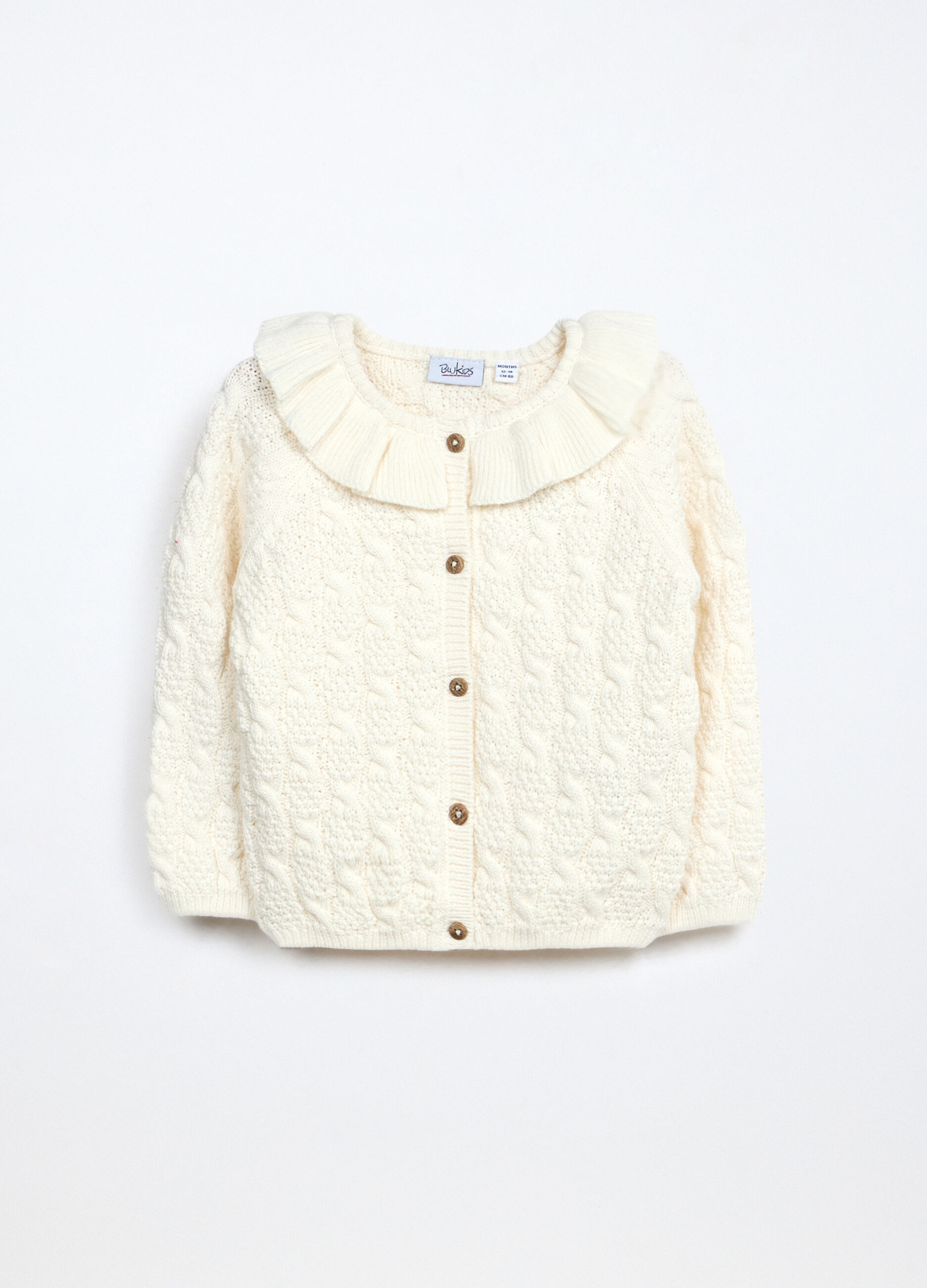 Cardigan tricot in puro cotone neonata