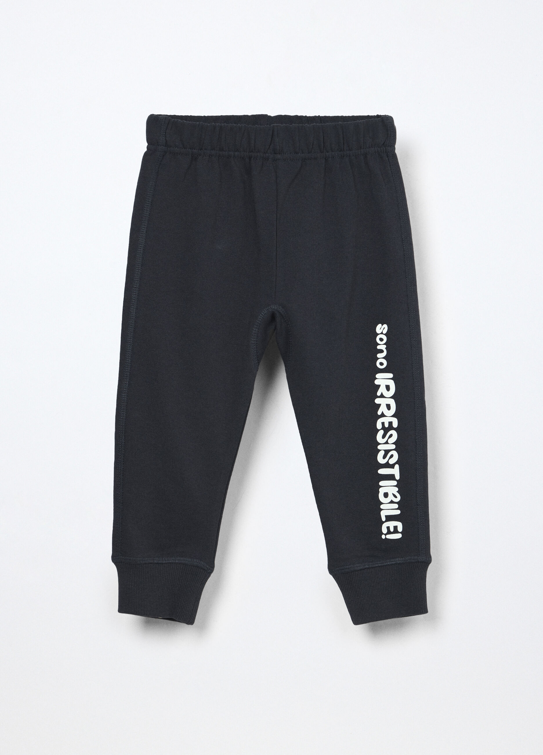 Jogger in french terry di puro cotone neonato