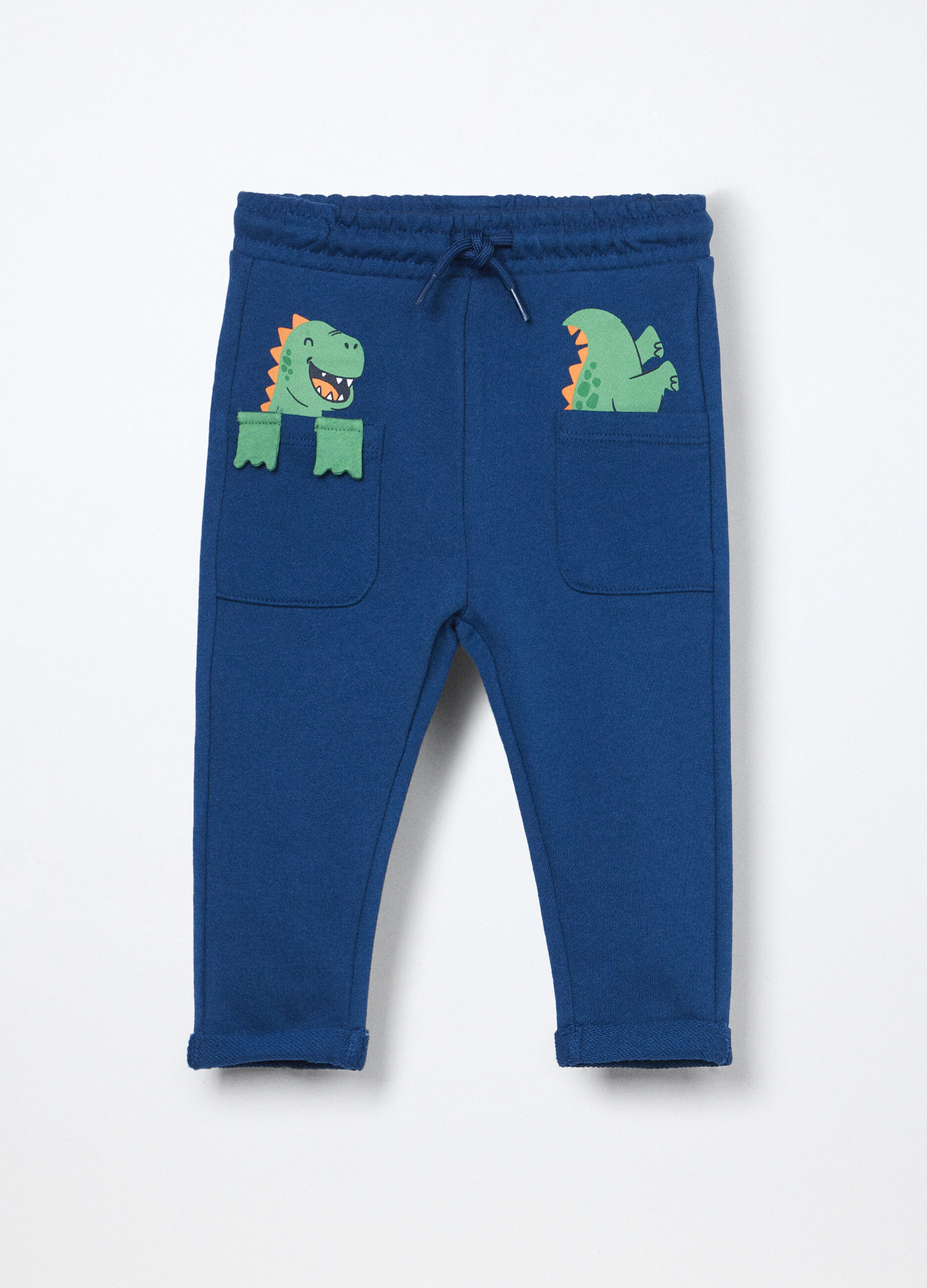 Jogger in french terry di puro cotone neonato