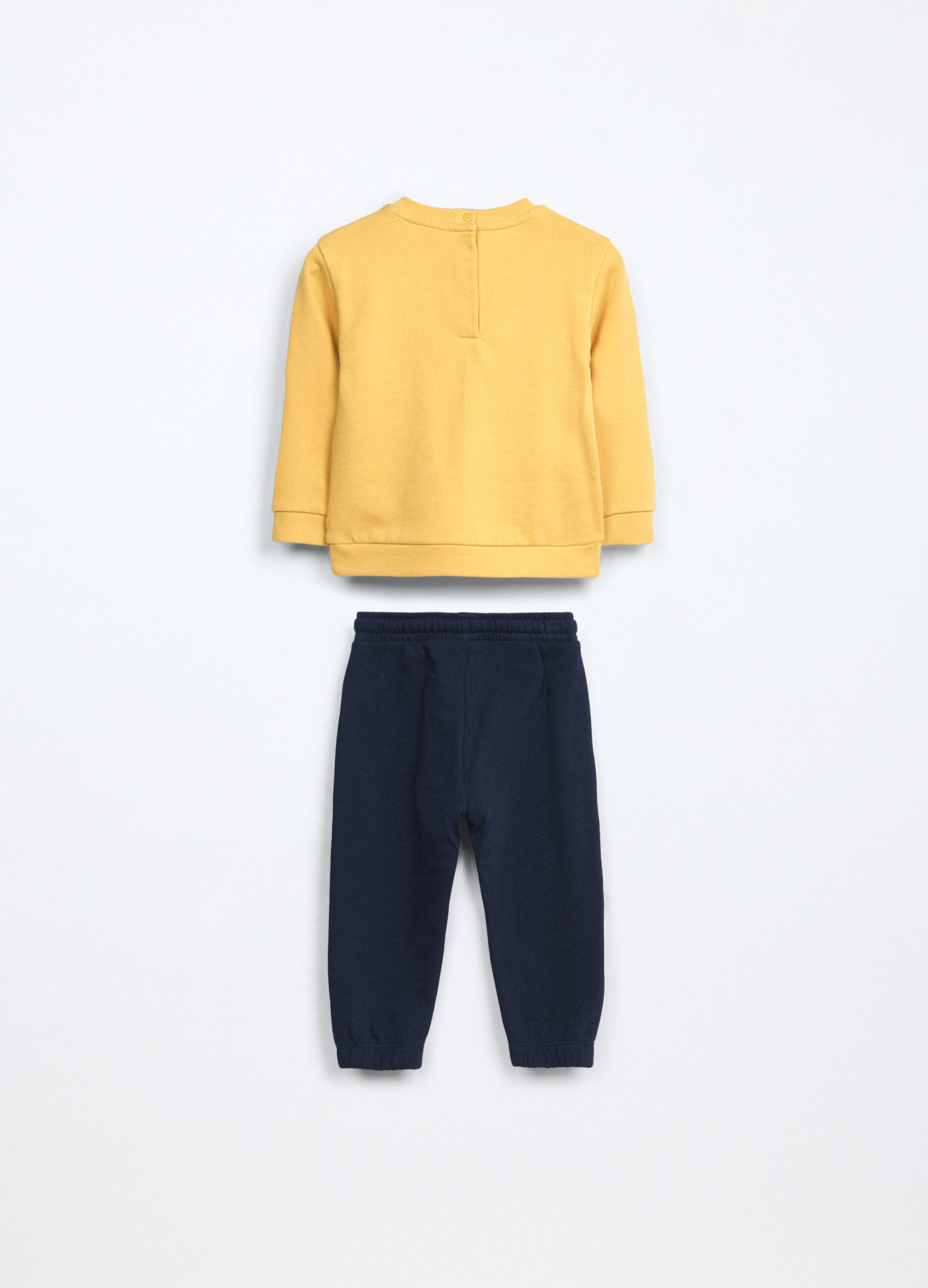 Jogging set in french terry di puro cotone neonato 3 Jogging set in french terry di puro cotone neonato