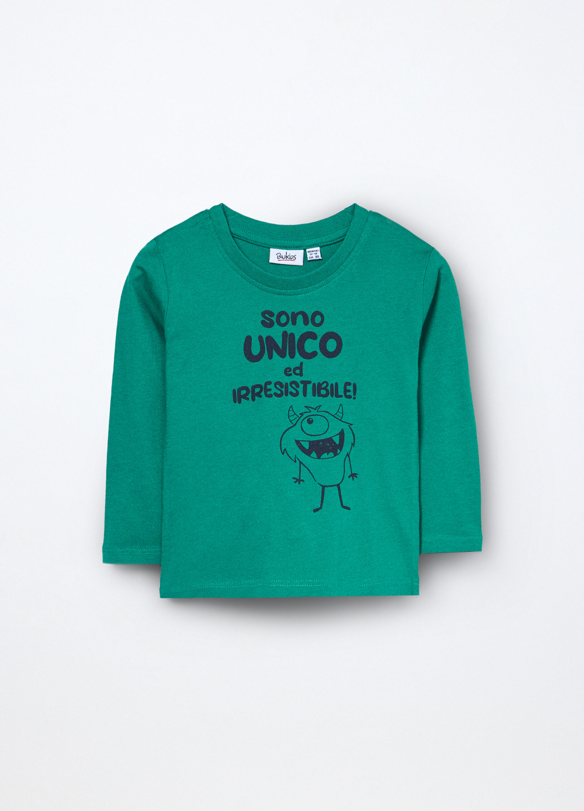 T-shirt in jersey di puro cotone neonato