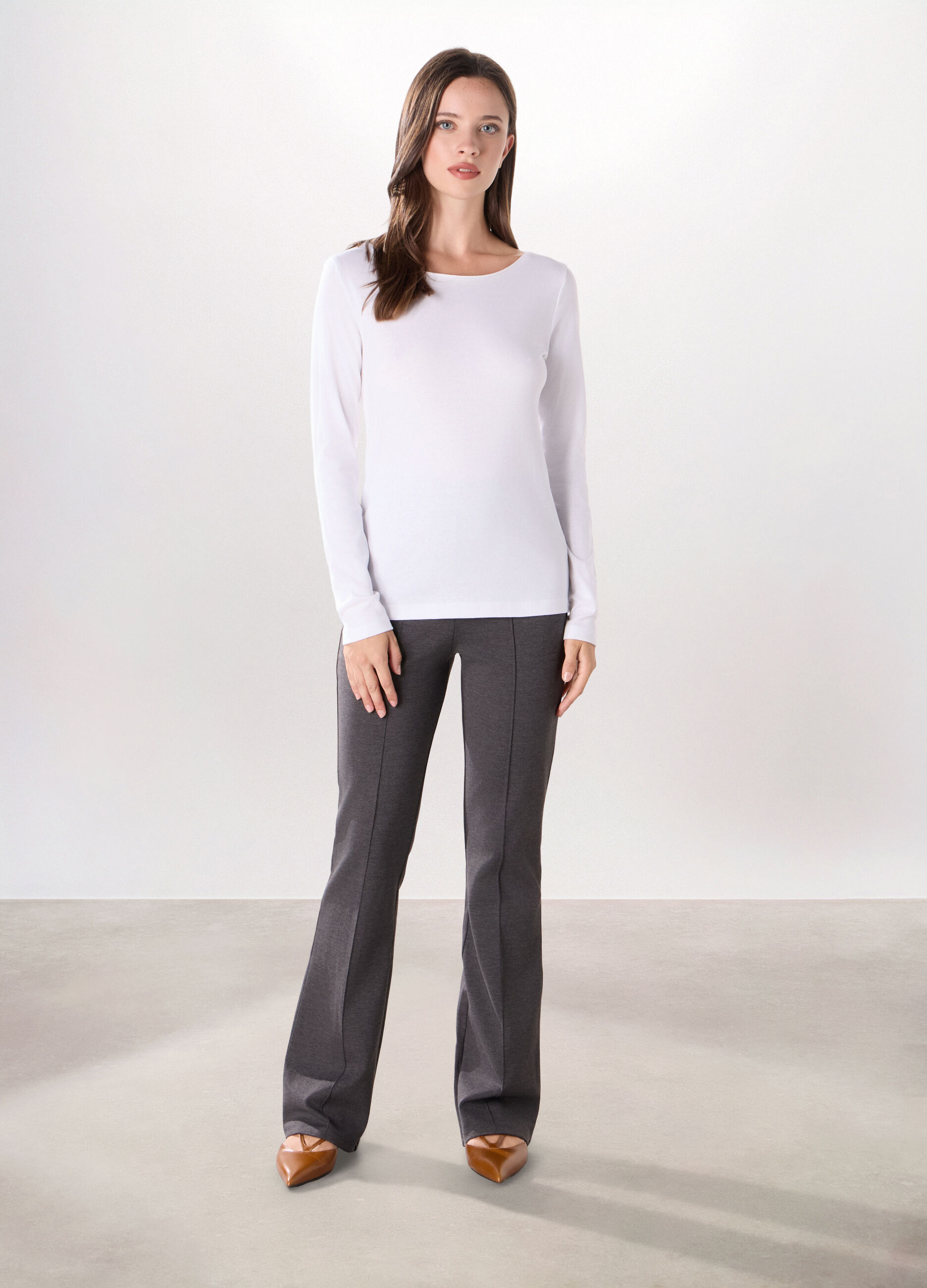Pantaloni in poli viscosa donna