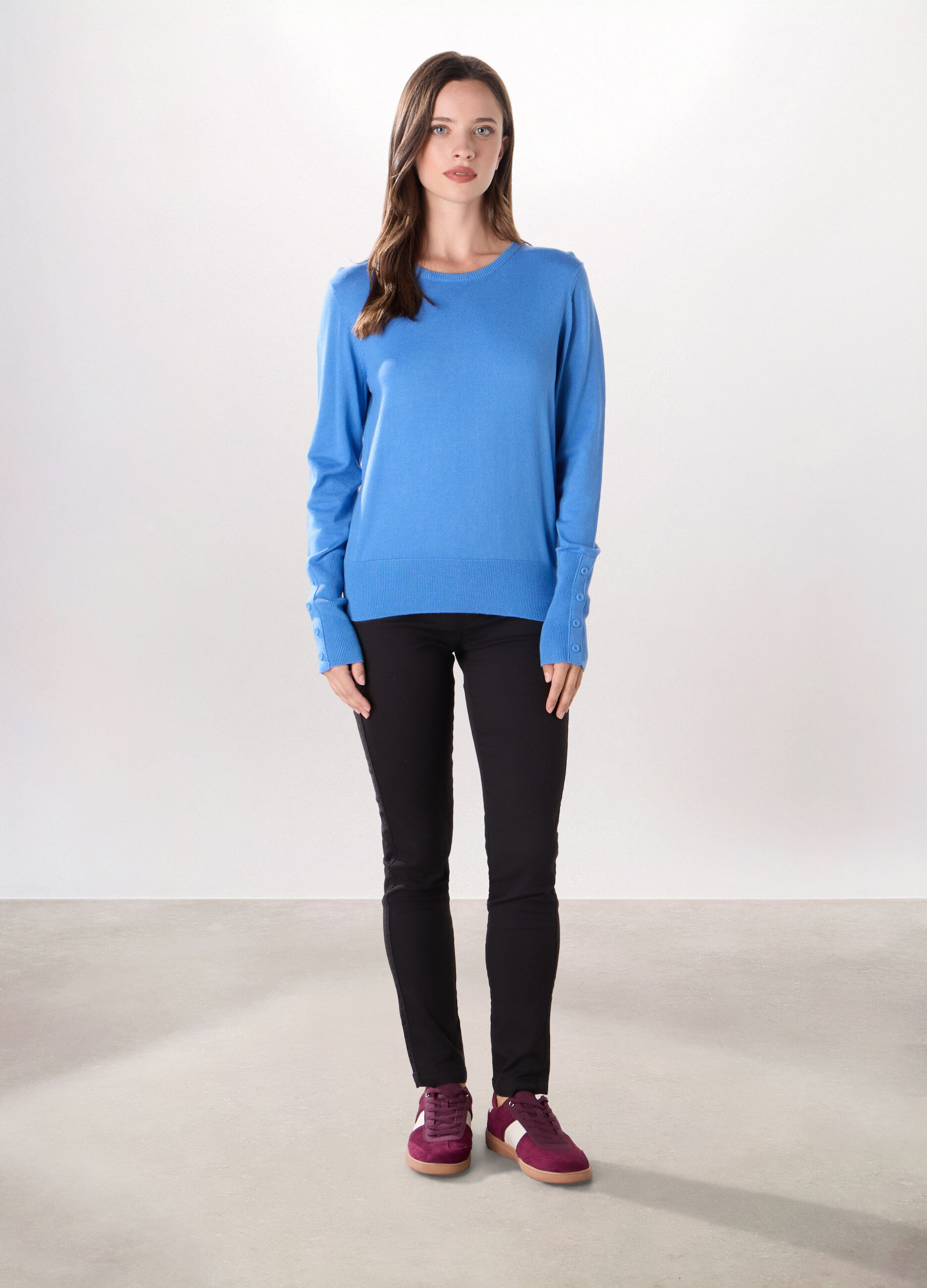 Treggings in misto cotone stretch donna