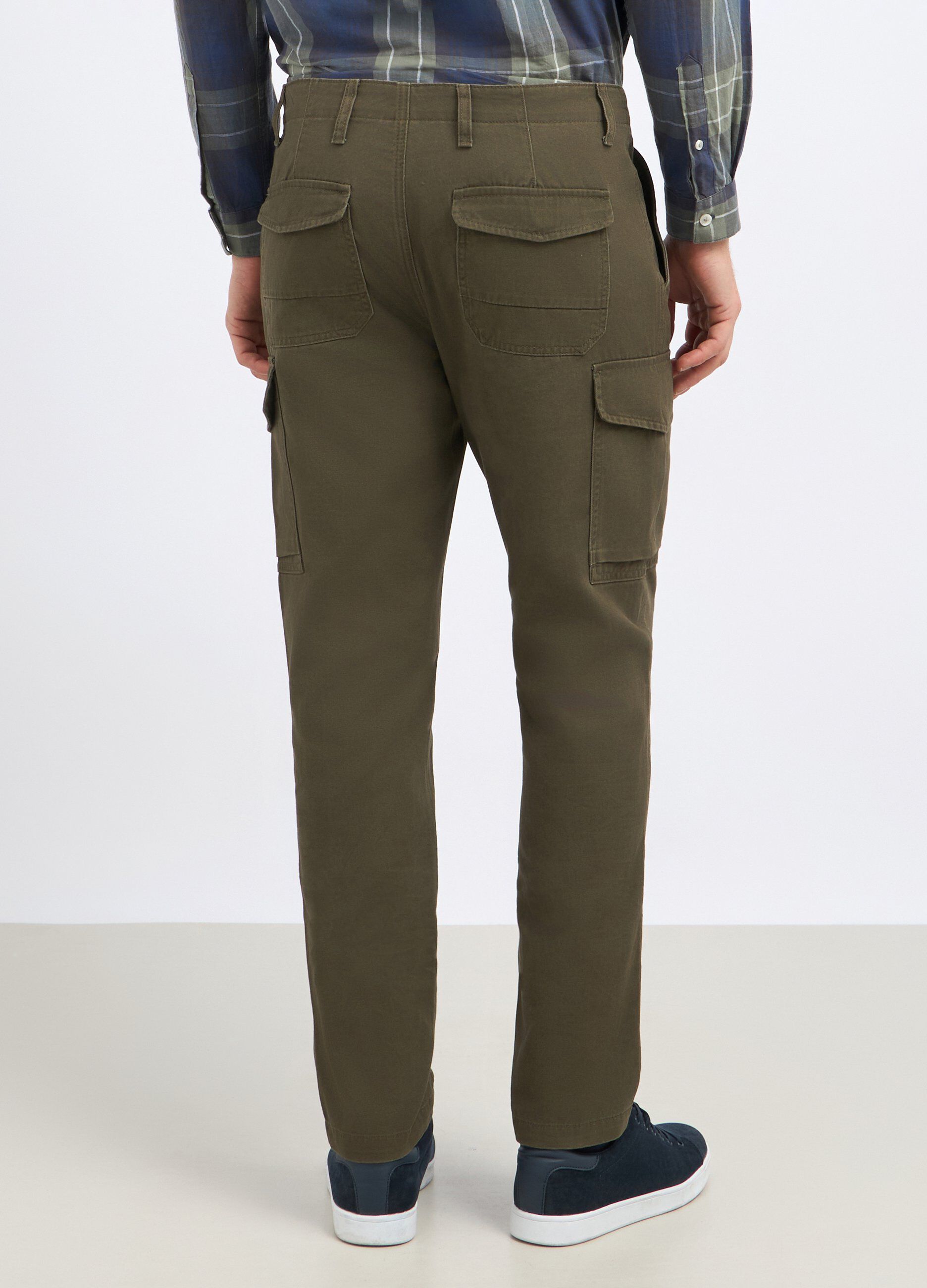 Pantaloni cargo in puro cotone uomo 3 Pantaloni cargo in puro cotone uomo