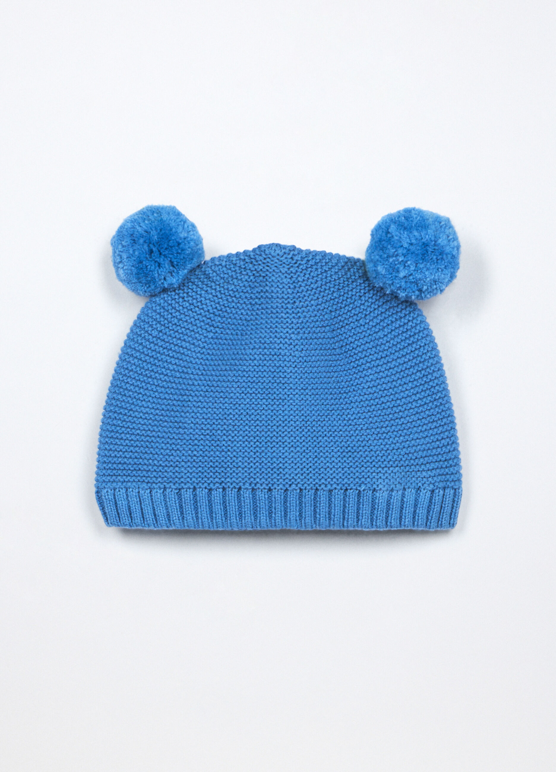 Berretto tricot in puro cotone neonato