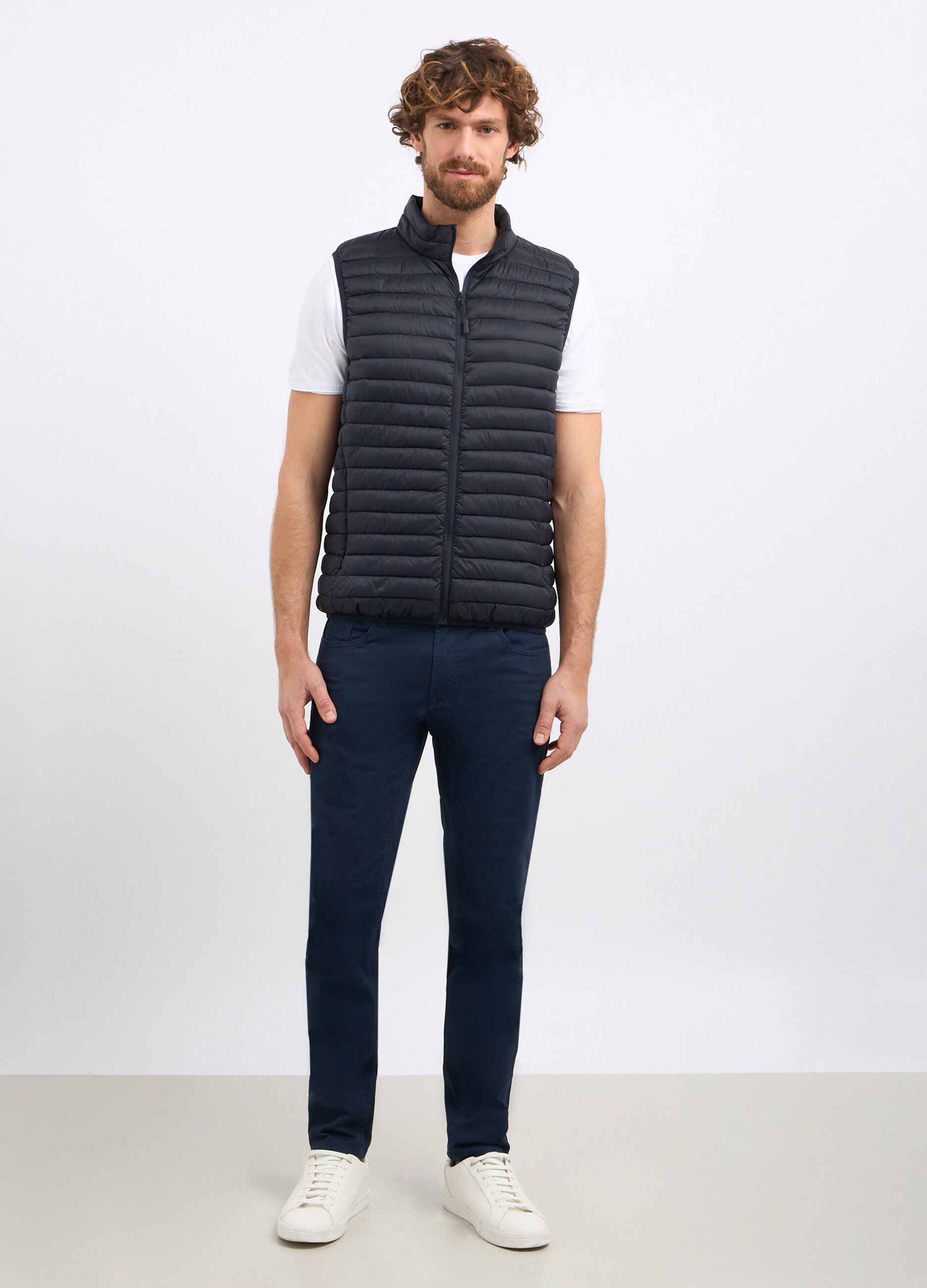 Gilet imbottito full zip uomo