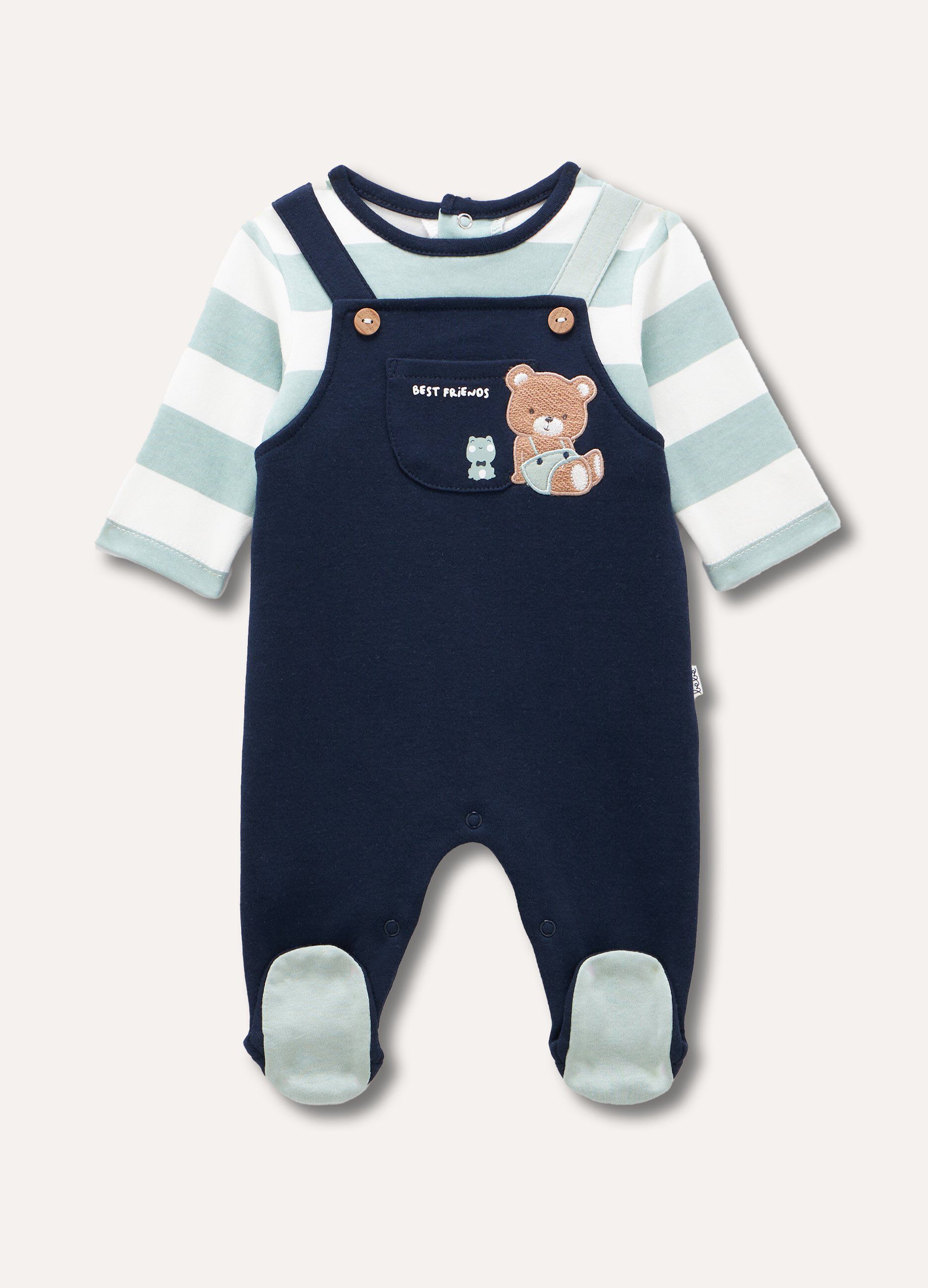 Tutina in puro cotone neonato