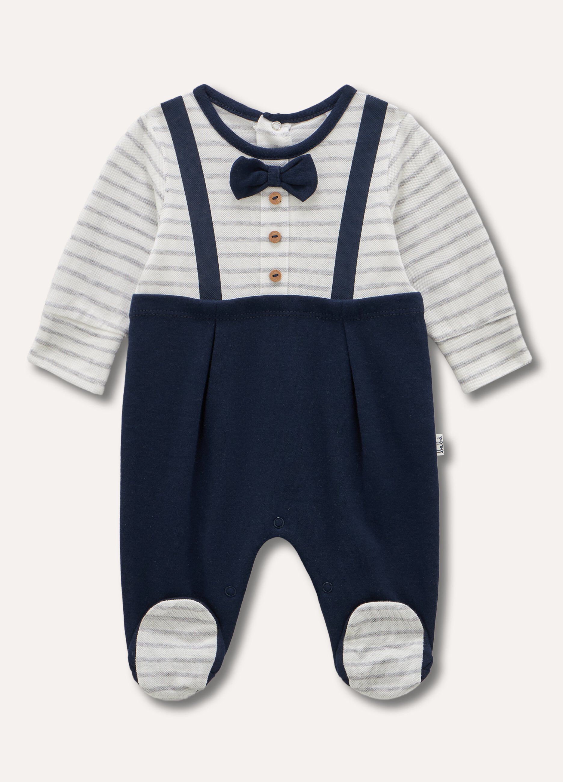 Tutina in puro cotone piquet neonato