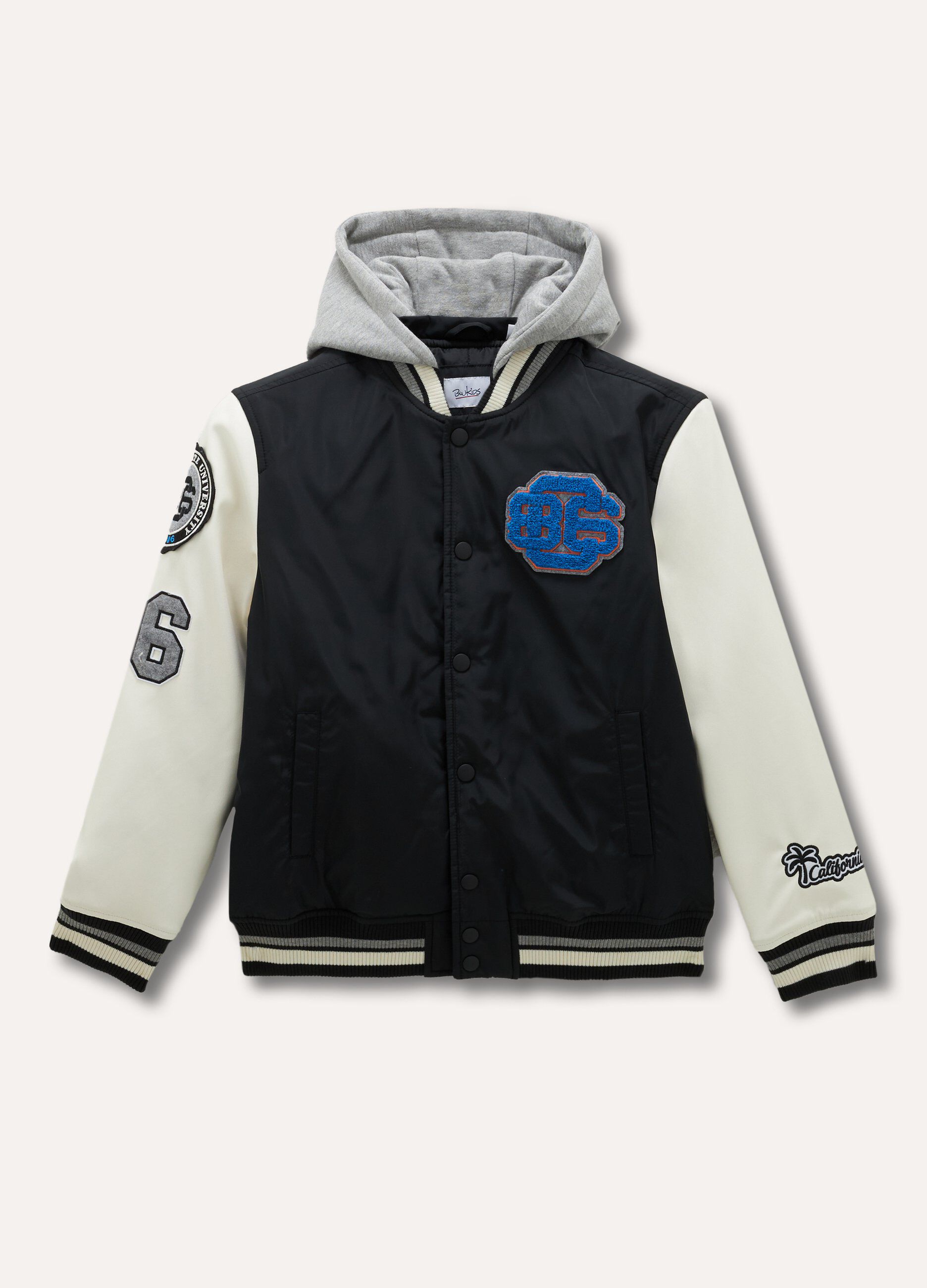 Bomber con cappuccio ragazzo