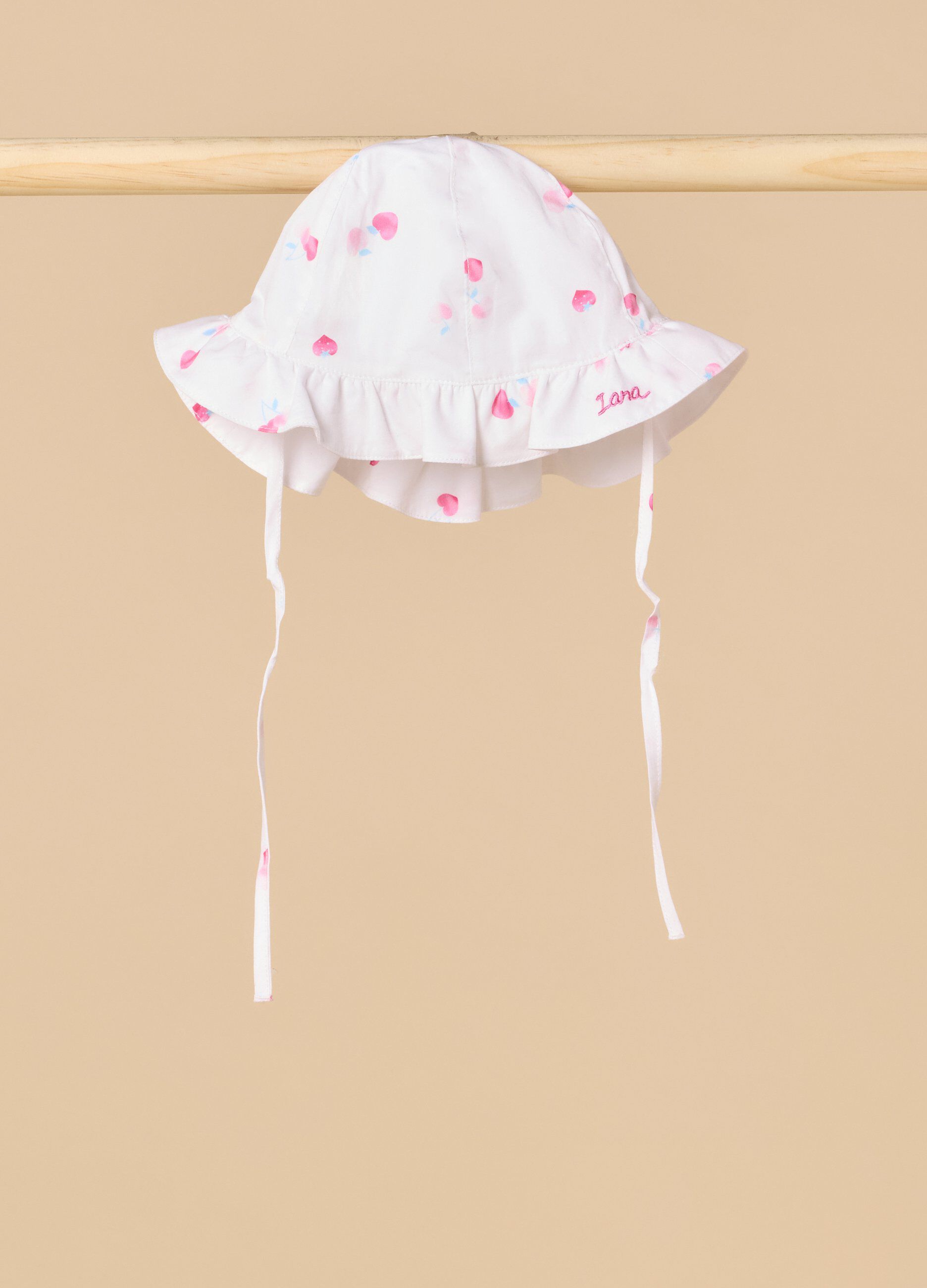 Cappello in puro cotone IANA neonata
