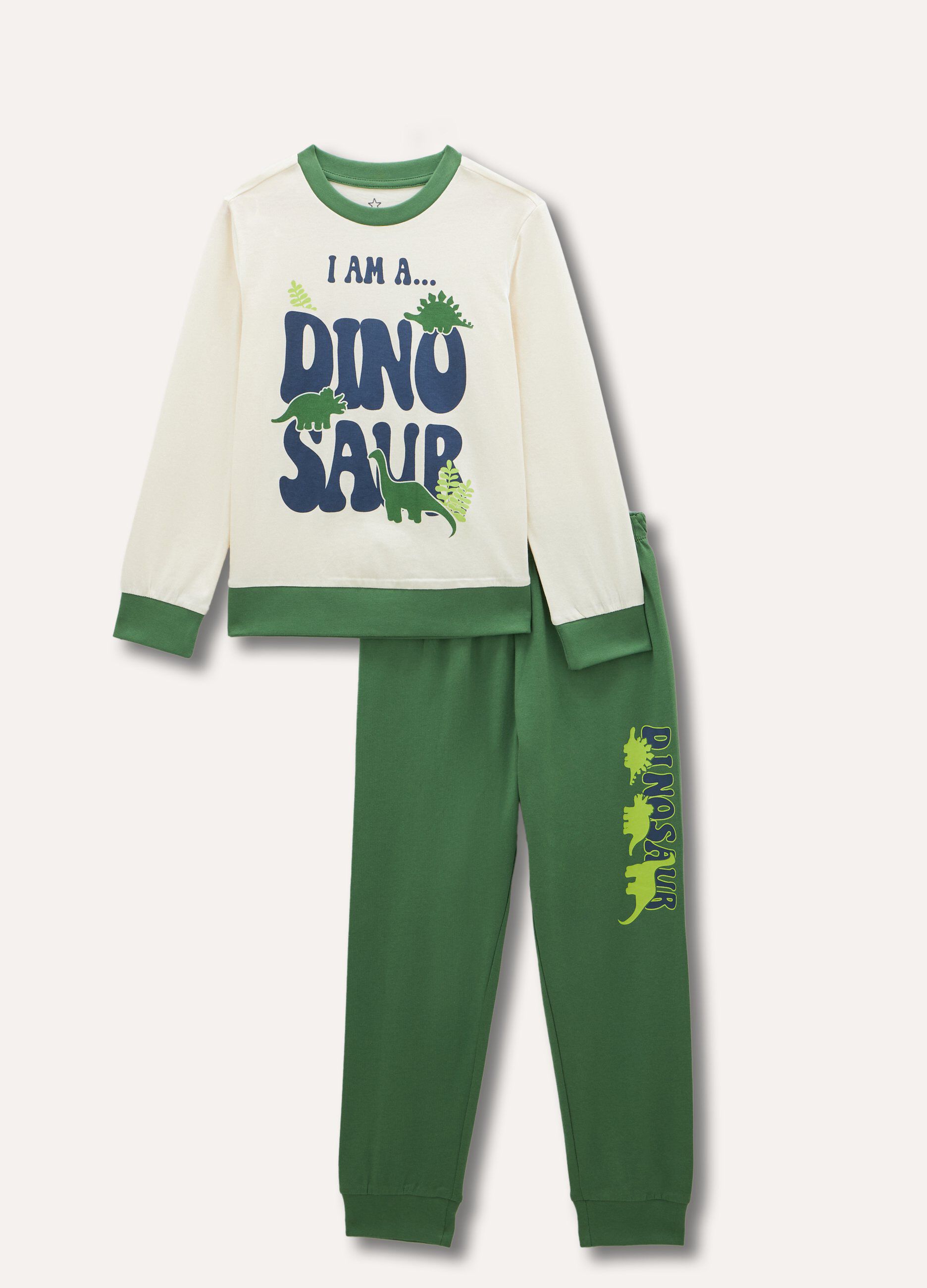 Set pigiama lungo in puro cotone bambino