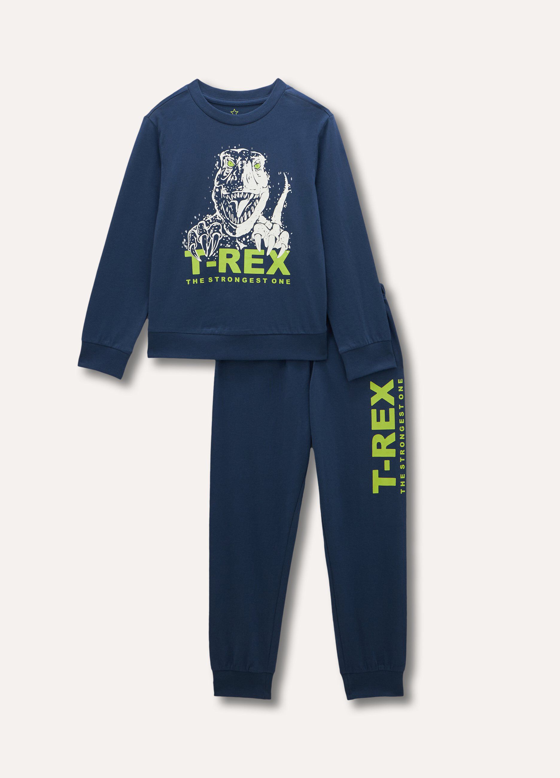 Set pigiama lungo in puro cotone bambino