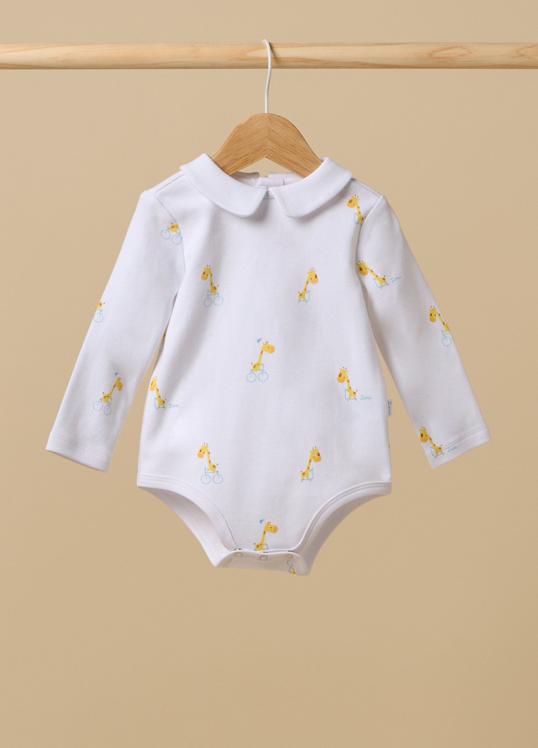 Body IANA in puro cotone a maniche lunghe neonato