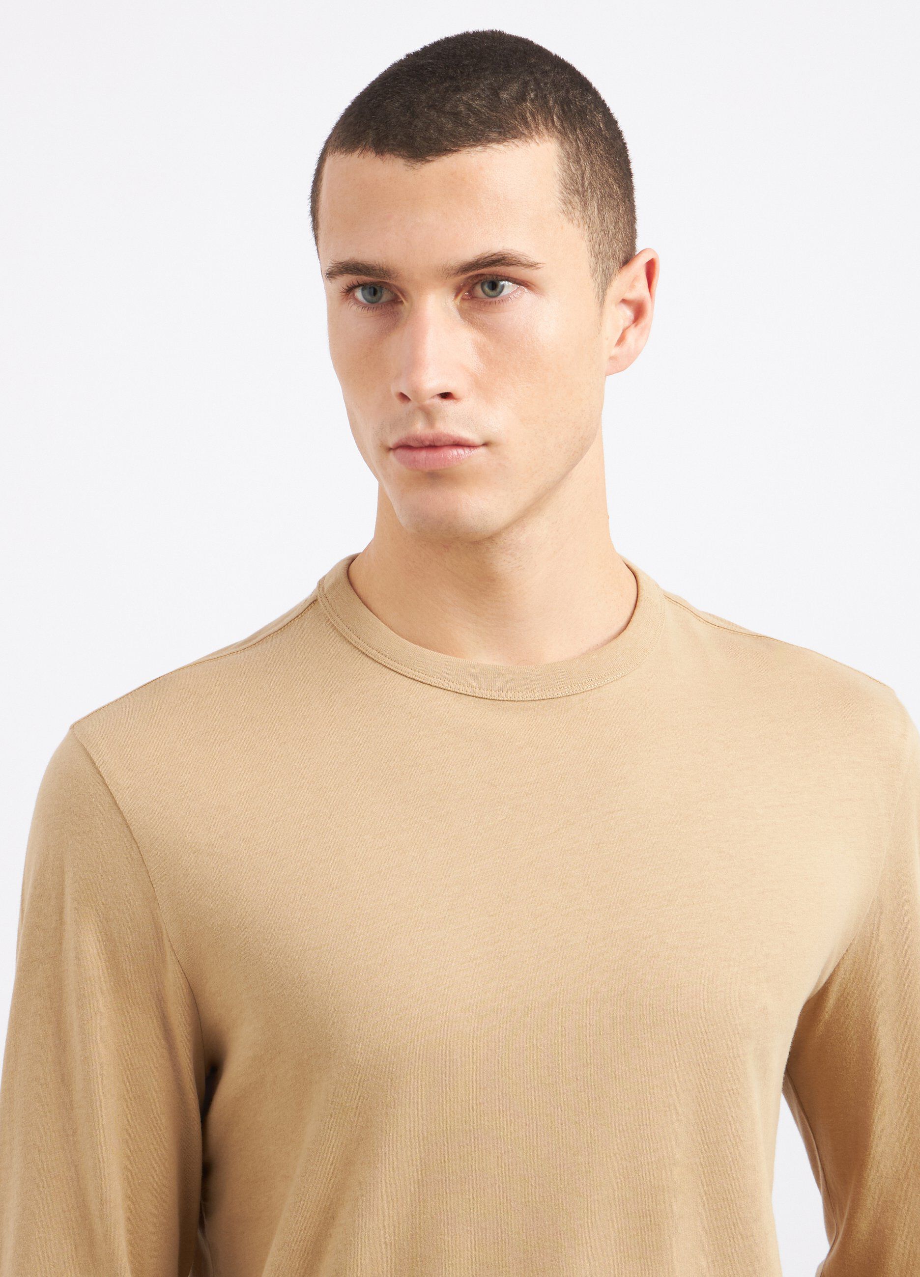 T-shirt in puro cotone a maniche lunghe uomo 4 T-shirt in puro cotone a maniche lunghe uomo