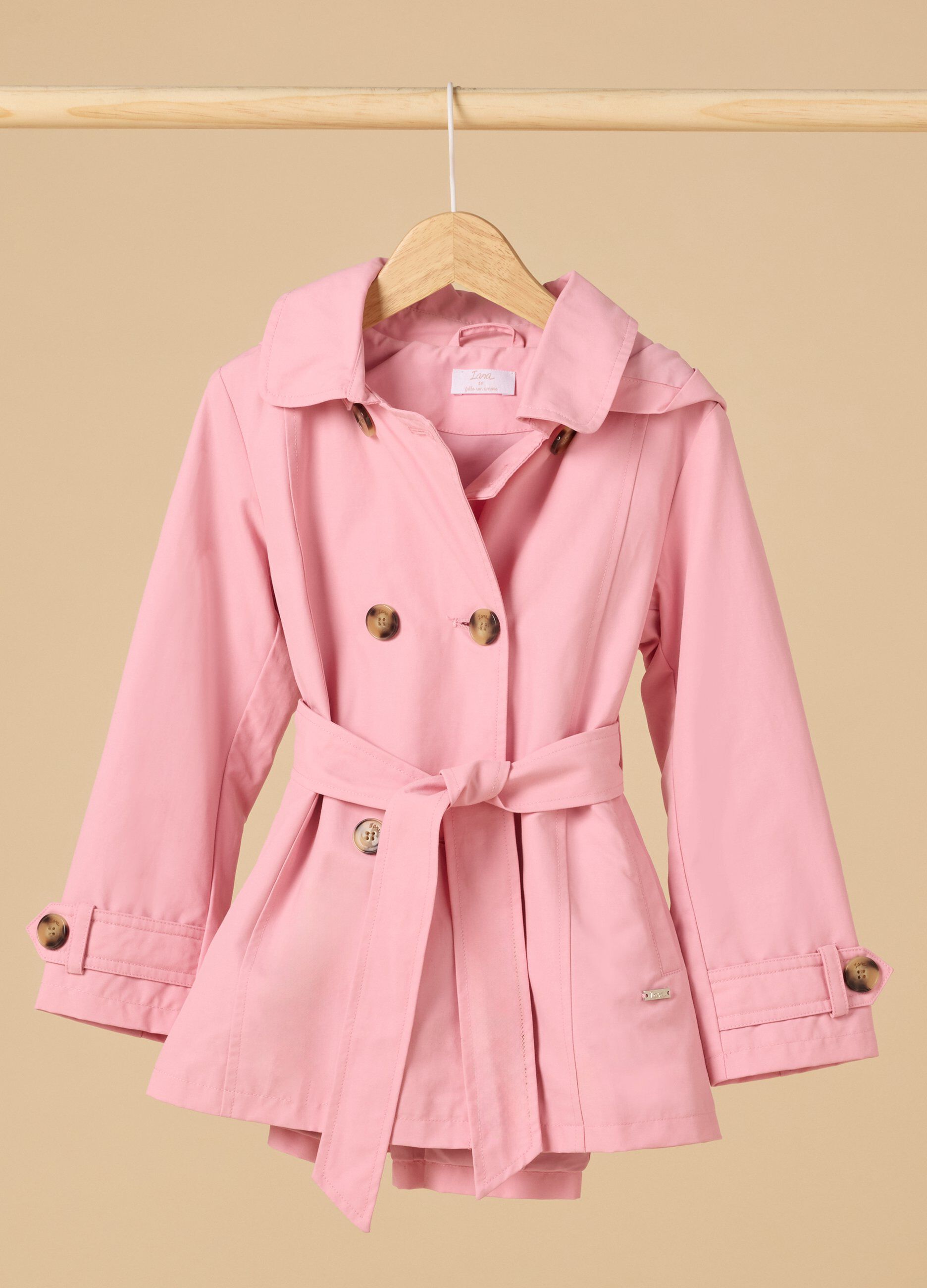 Trench IANA in misto cotone bambina