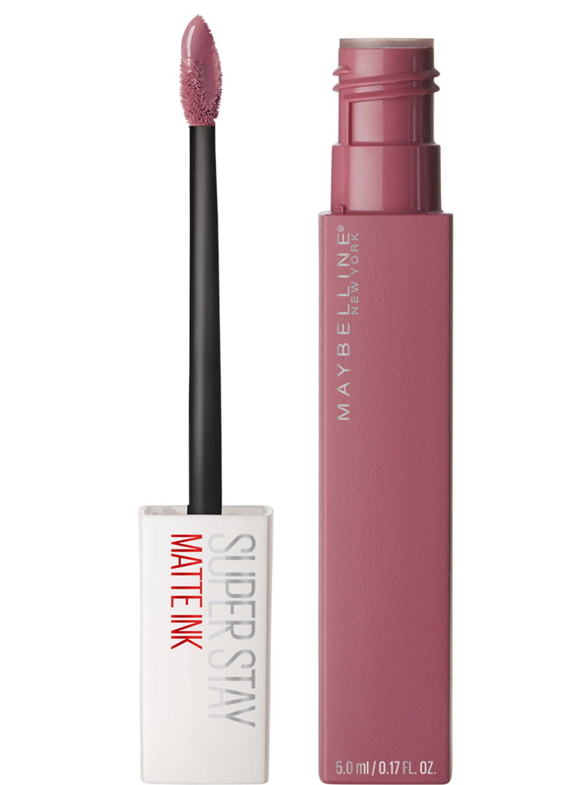 Maybelline New York Tinta Labbra SuperStay Matte Ink, Rossetto Matte Liquido a Lunga Tenuta, Lover (15), 5 ml.