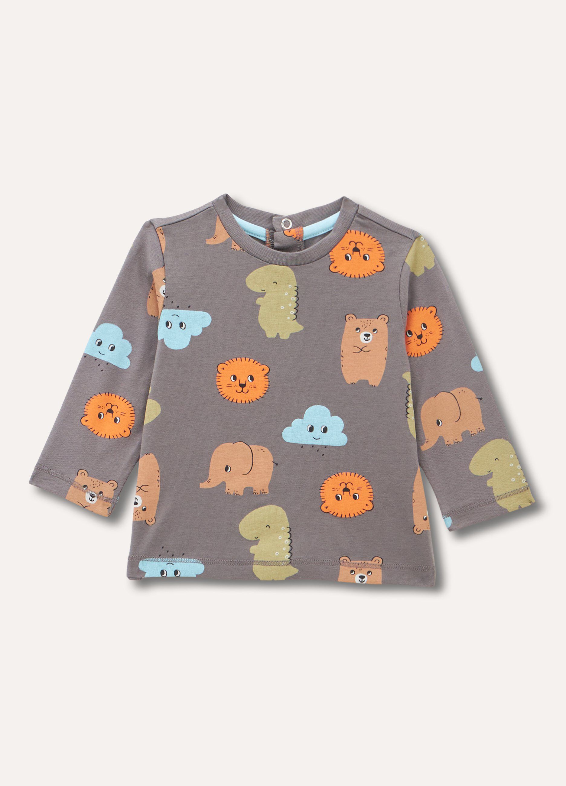 T-shirt in cotone stretch neonato