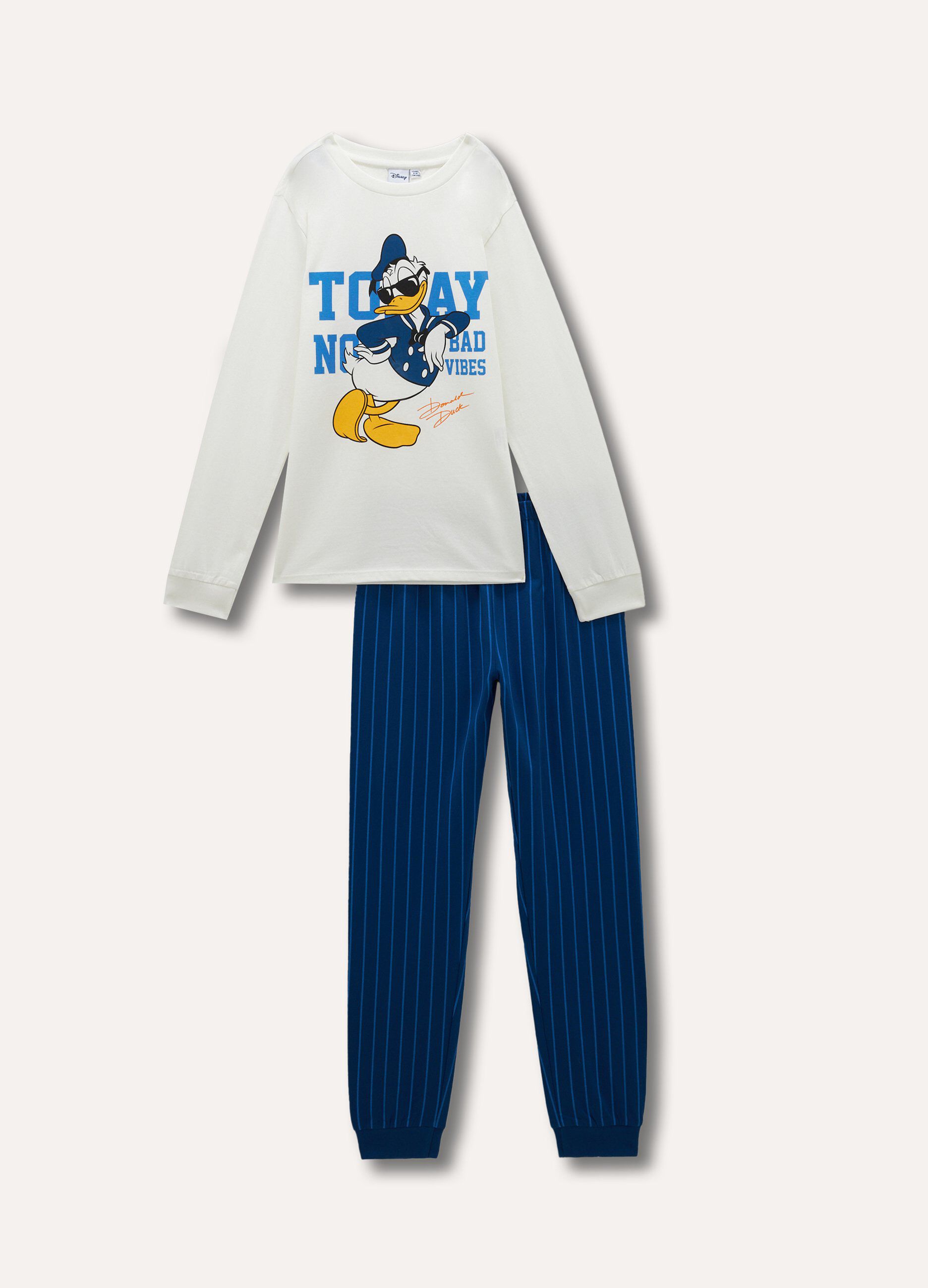 Set pigiama lungo Donald Duck in puro cotone bambino