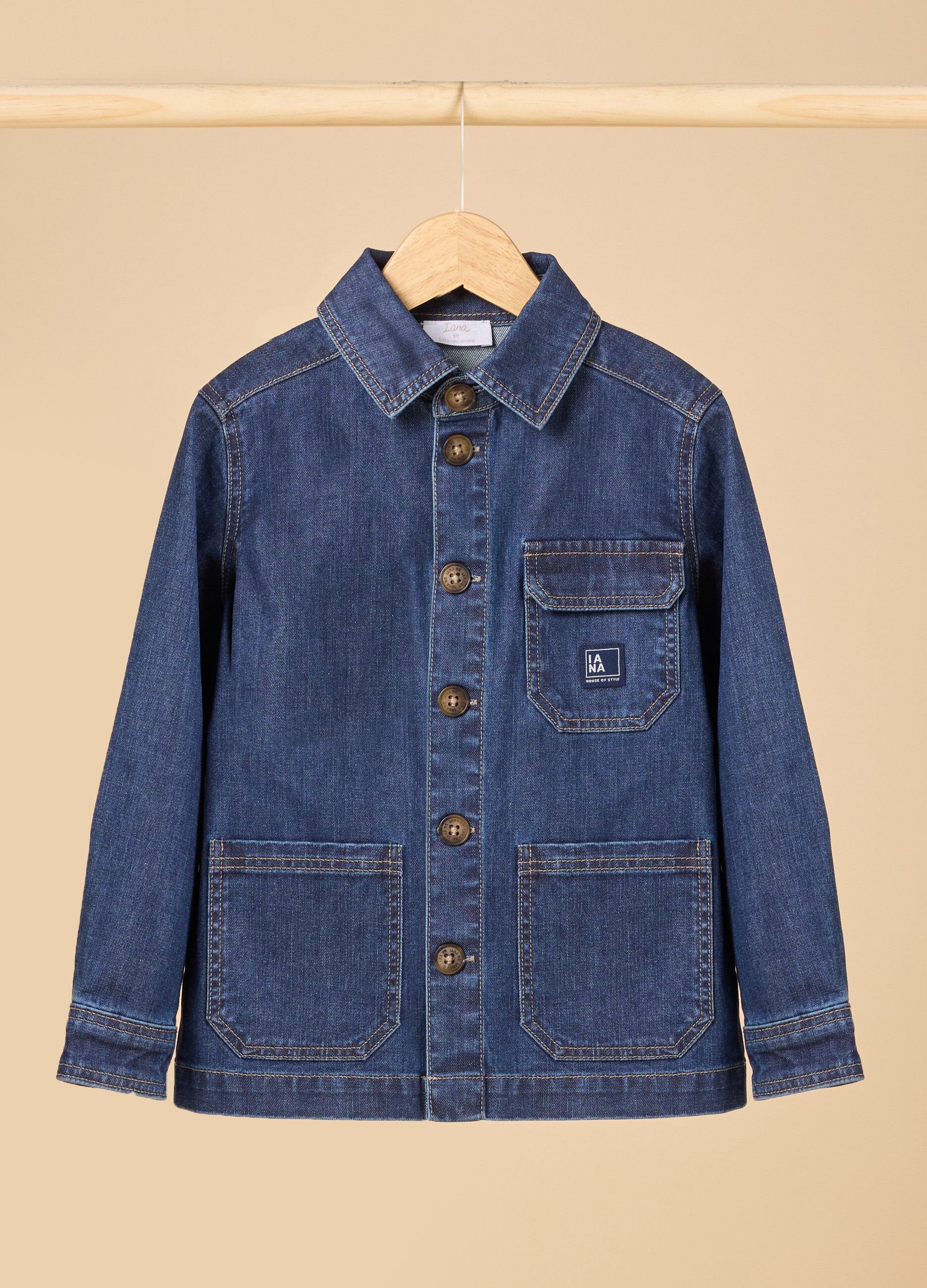 Giacca IANA in denim di puro cotone bambino