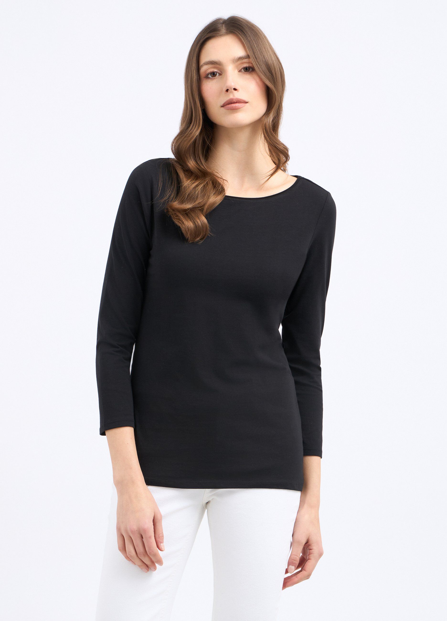 T-shirt in cotone stretch donna