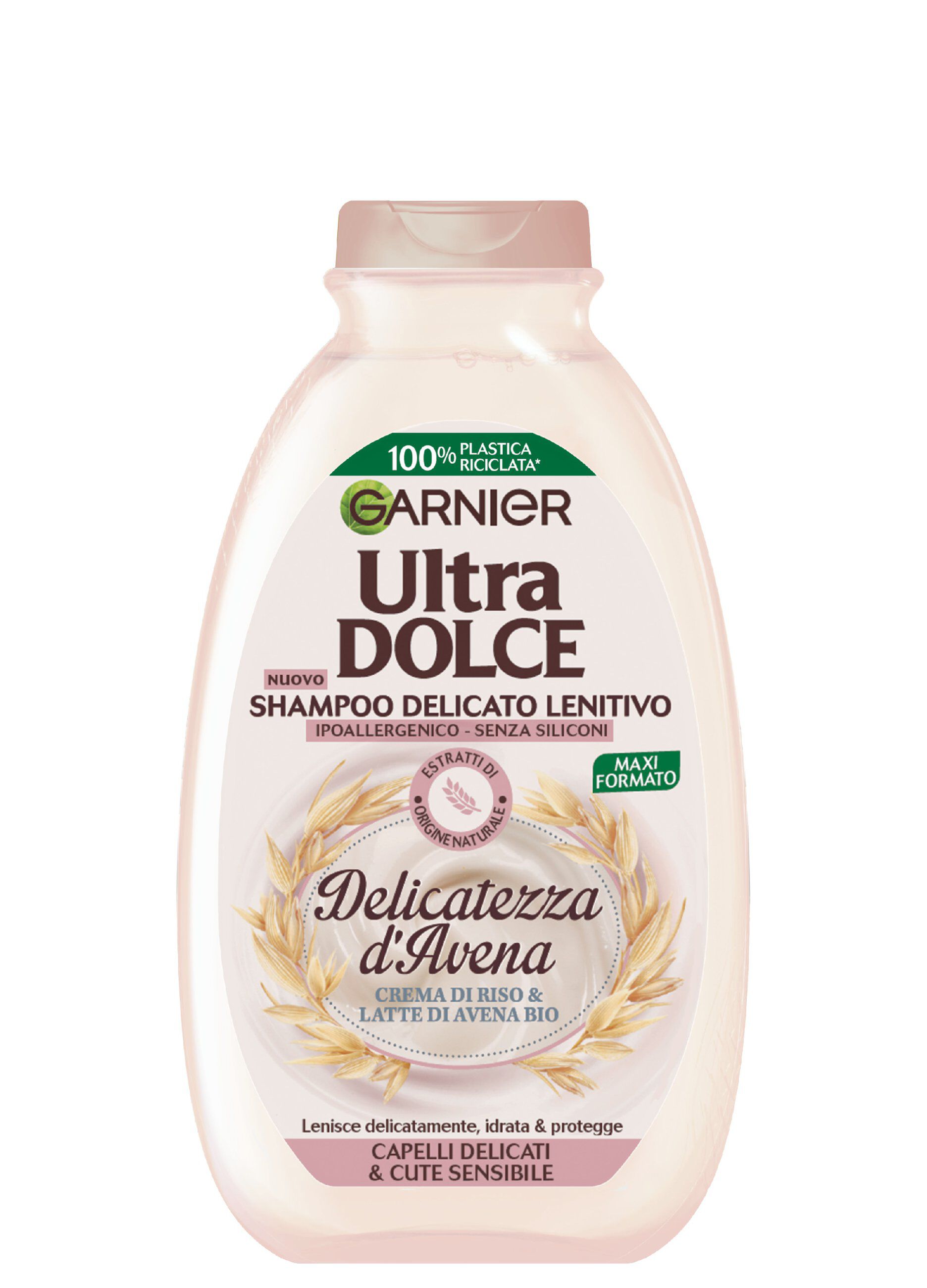Garnier Shampoo Ultra Dolce Delicatezza d'Avena, Shampoo per Capelli e Cute Delicati, 300 ml.