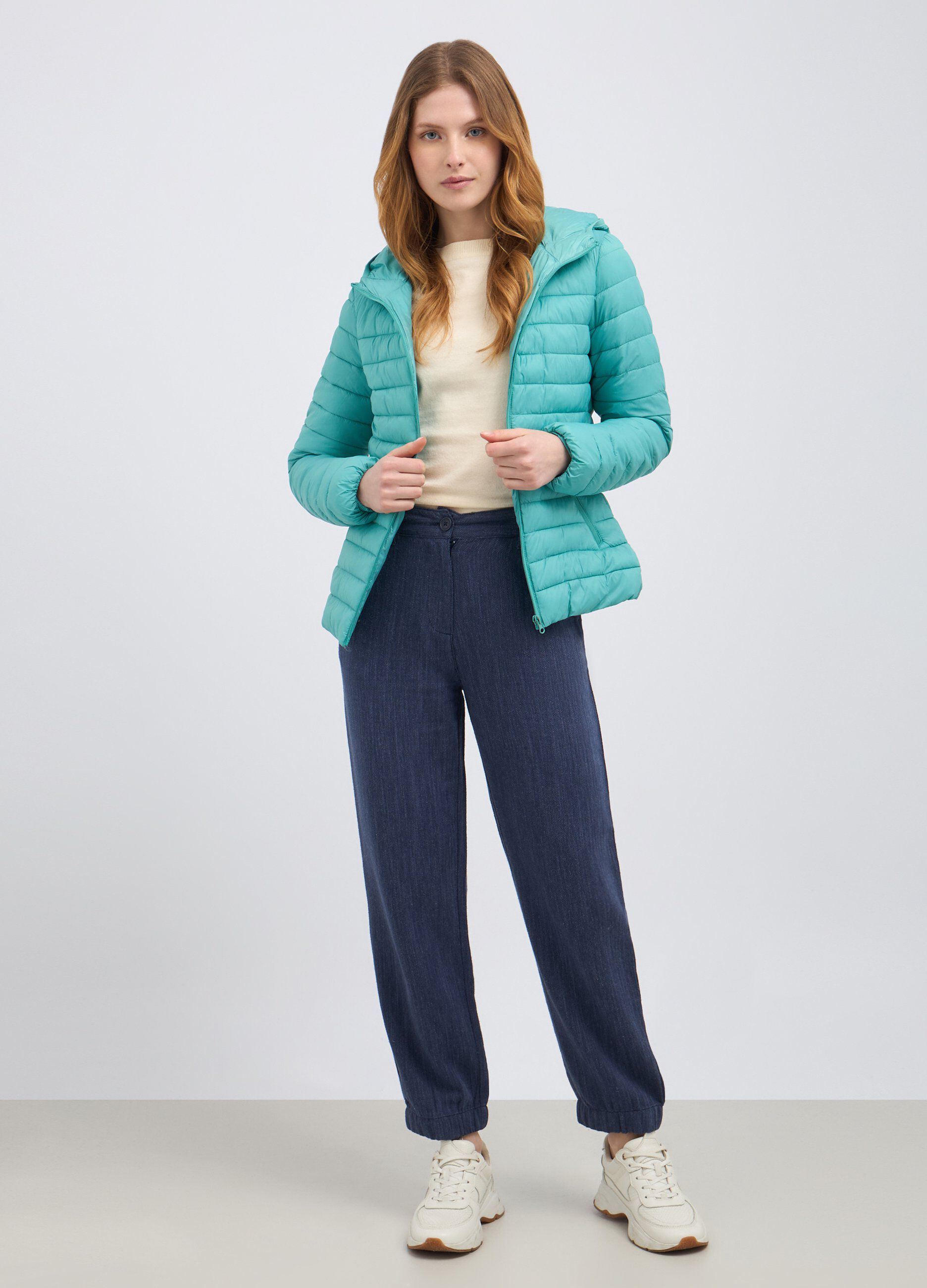 Giubbino imbottito full zip donna