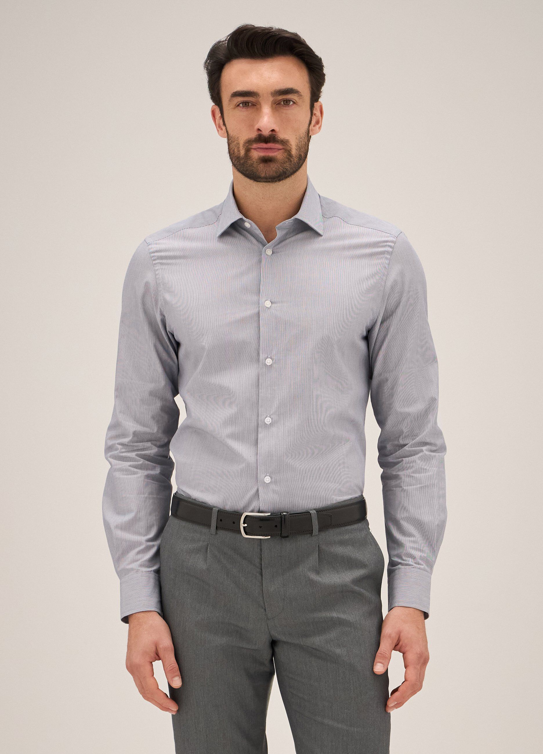 Camicia Rumford in cotone rigato uomo