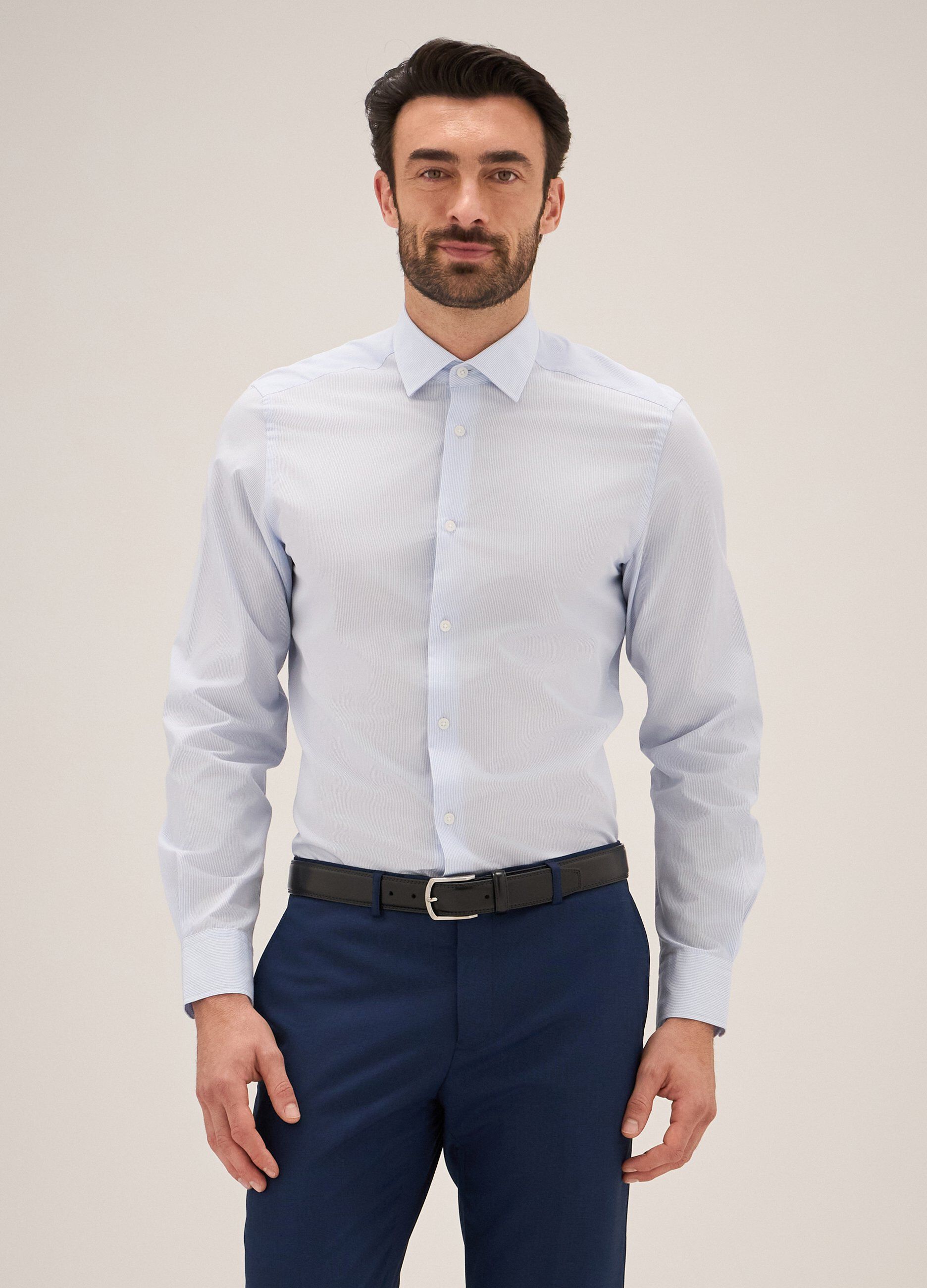 Camicia Rumford in cotone rigato uomo