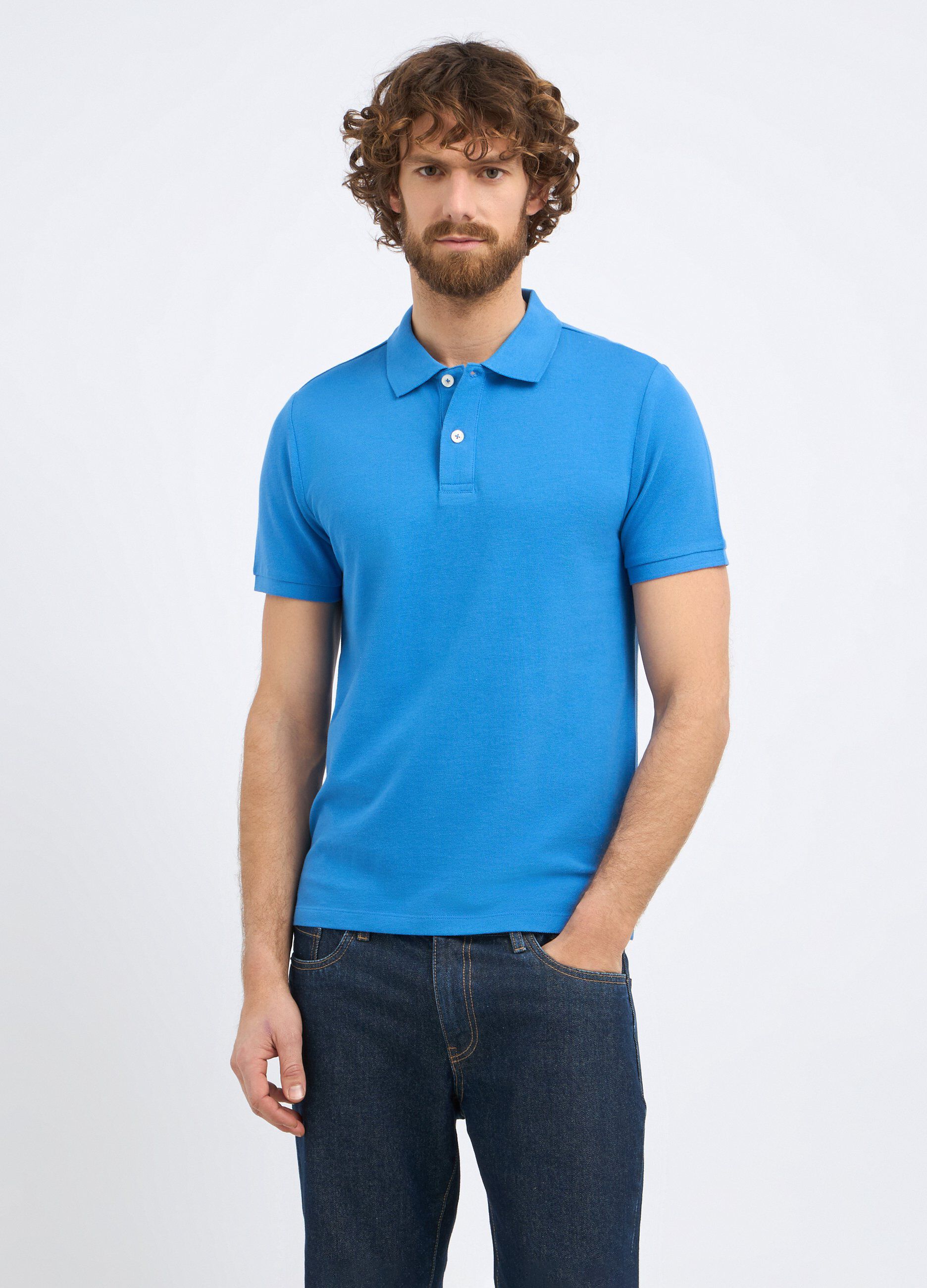Polo in puro cotone piquet uomo