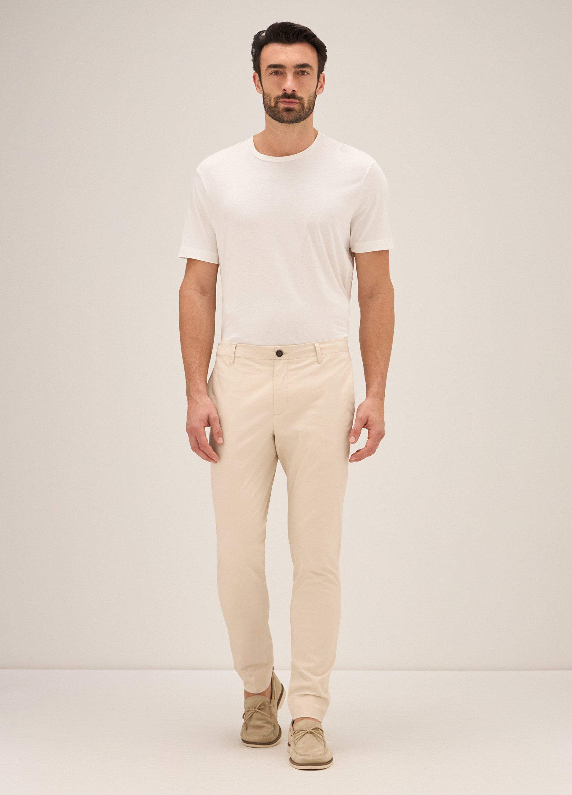 Pantaloni Rumford in cotone stretch uomo