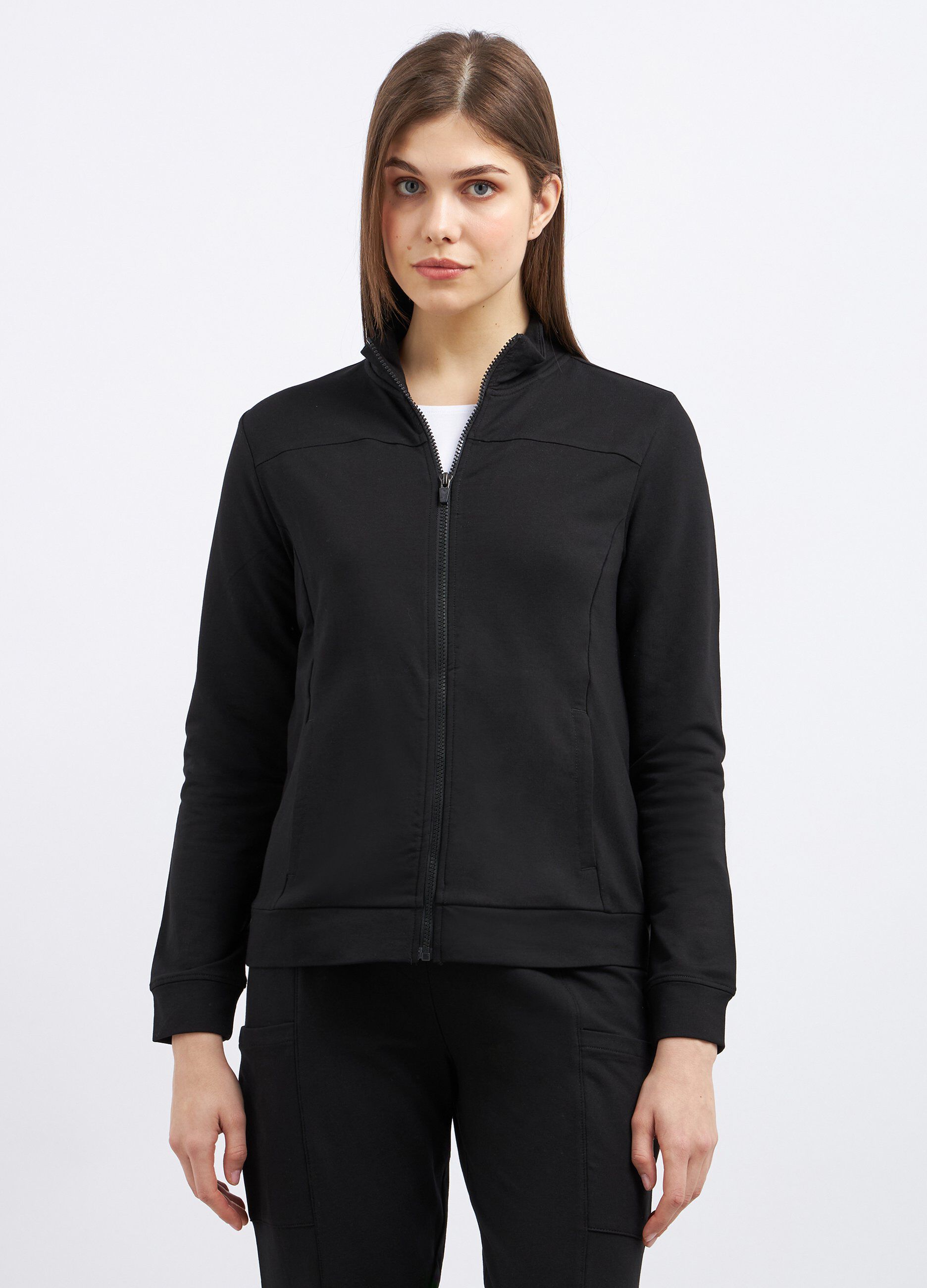 Felpa full zip donna