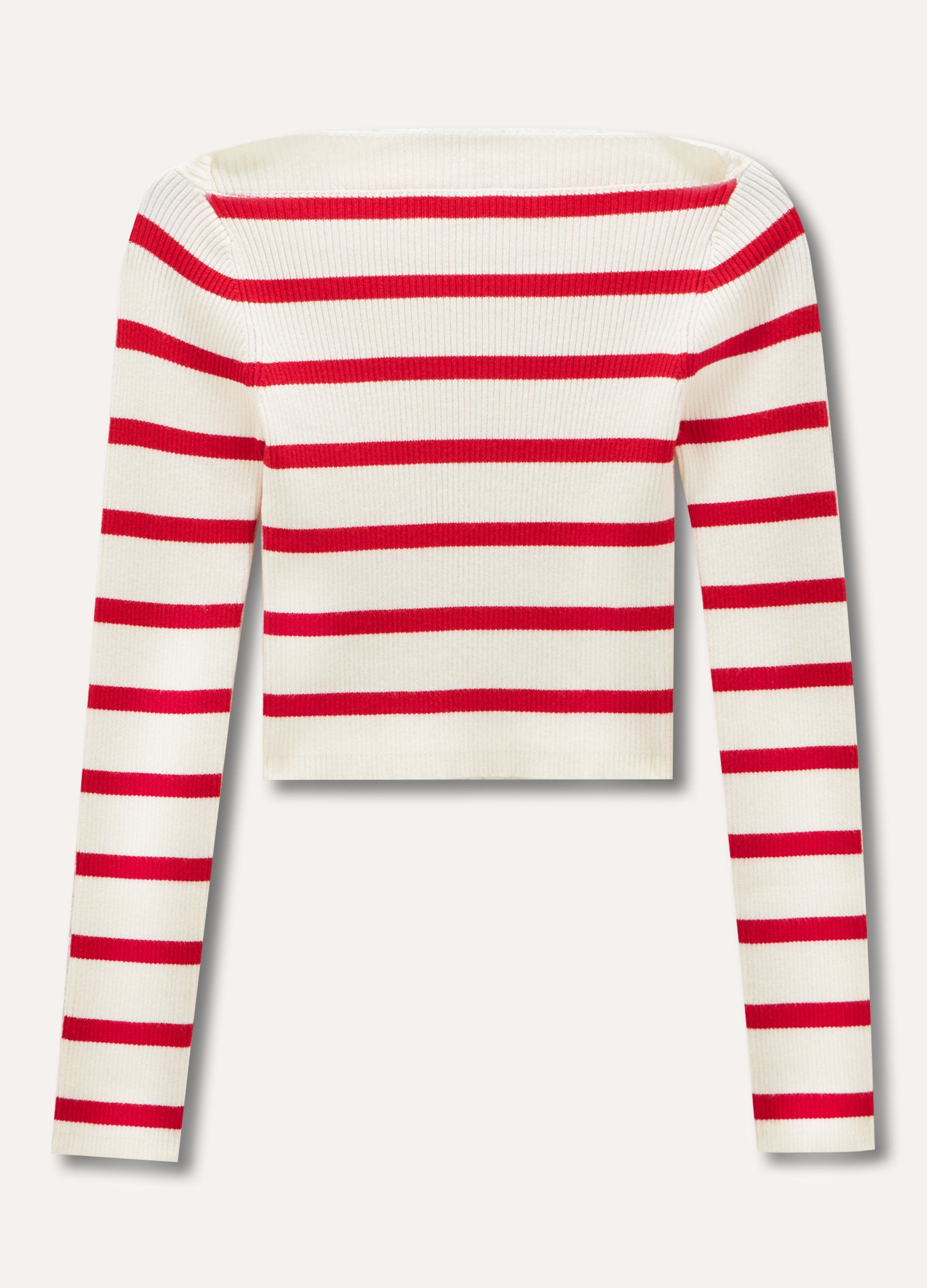 Tricot in costina rigata ragazza
