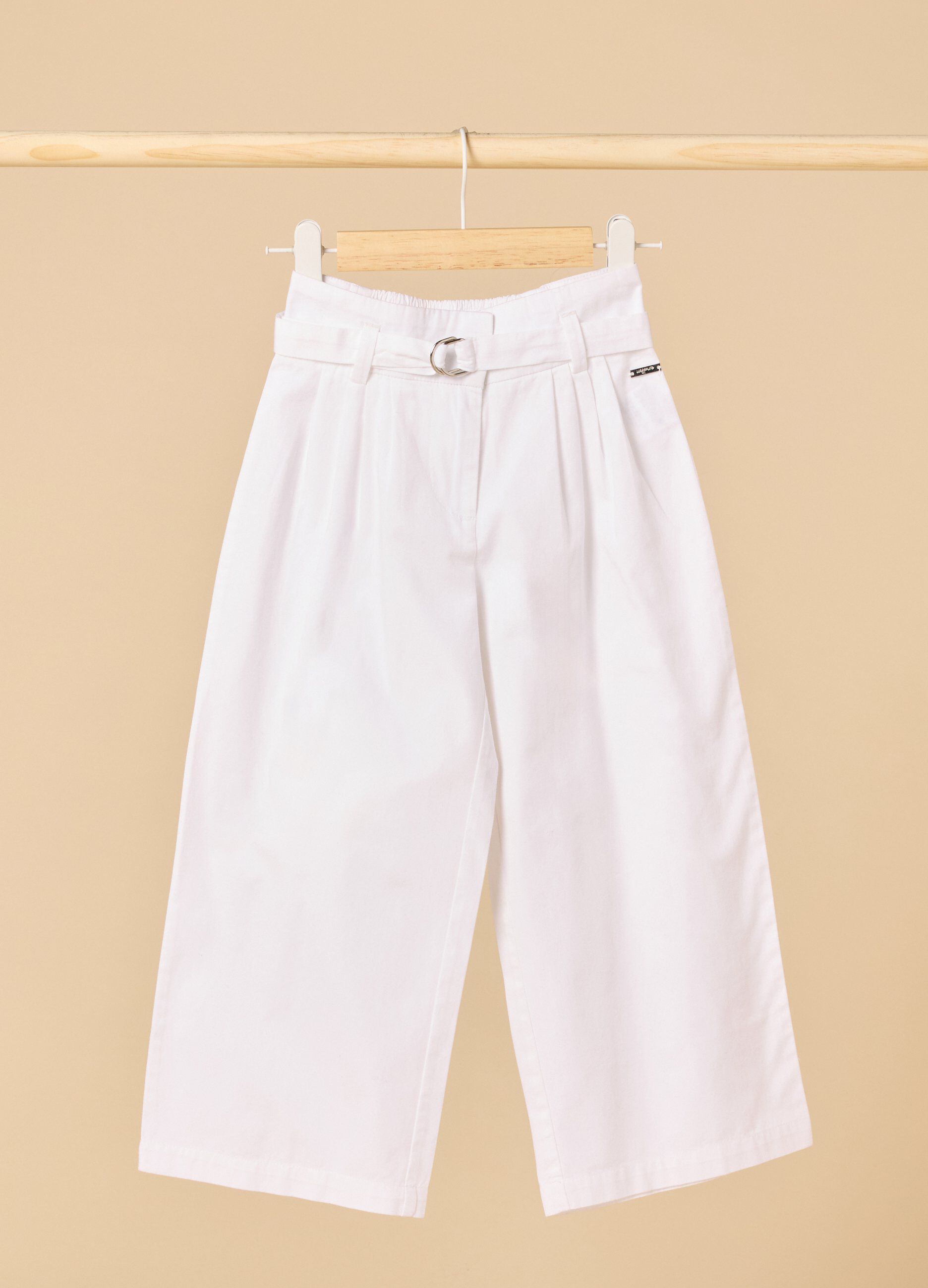 Pantaloni palazzo IANA in puro cotone bambina