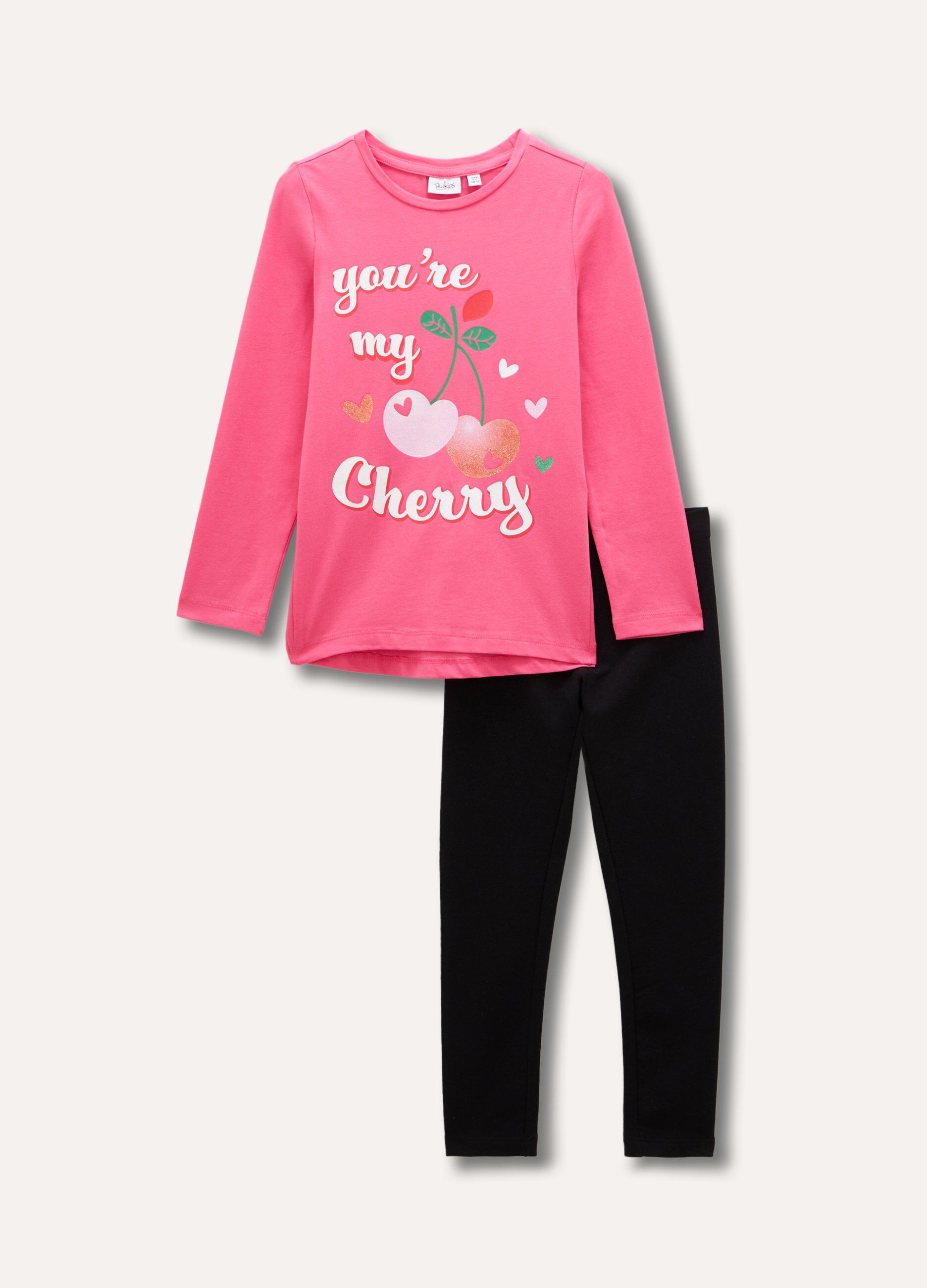 Jogging set in cotone stretch bambina