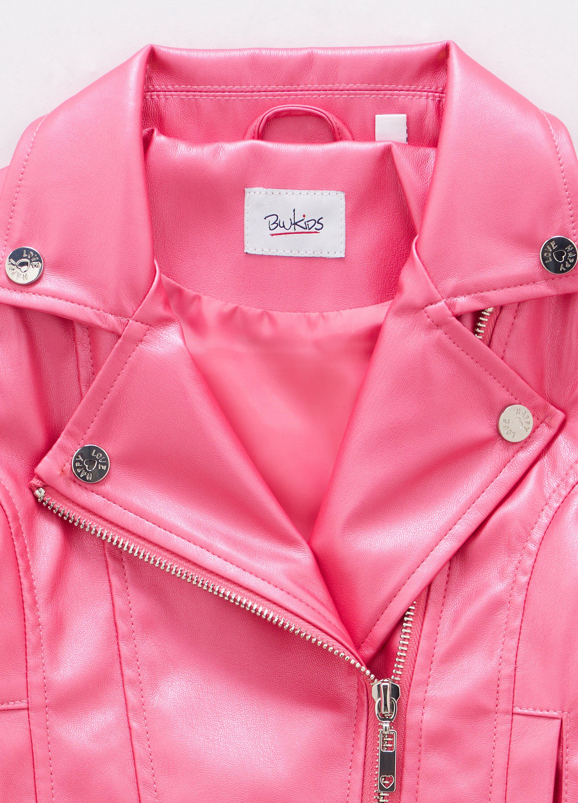 Giubbotto biker in eco pelle bambina 3 Giubbotto biker in eco pelle bambina