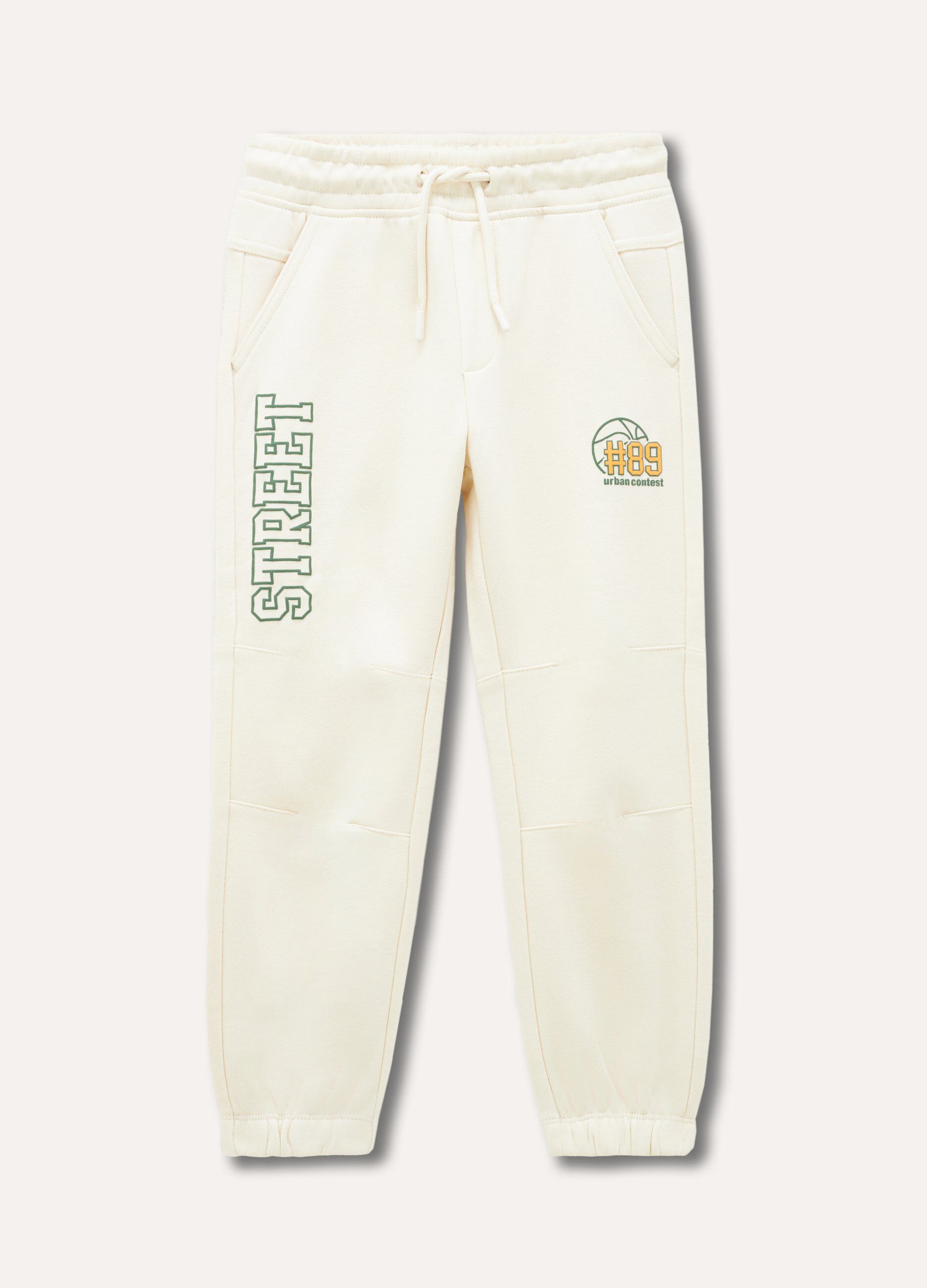Jogger in misto cotone bambino