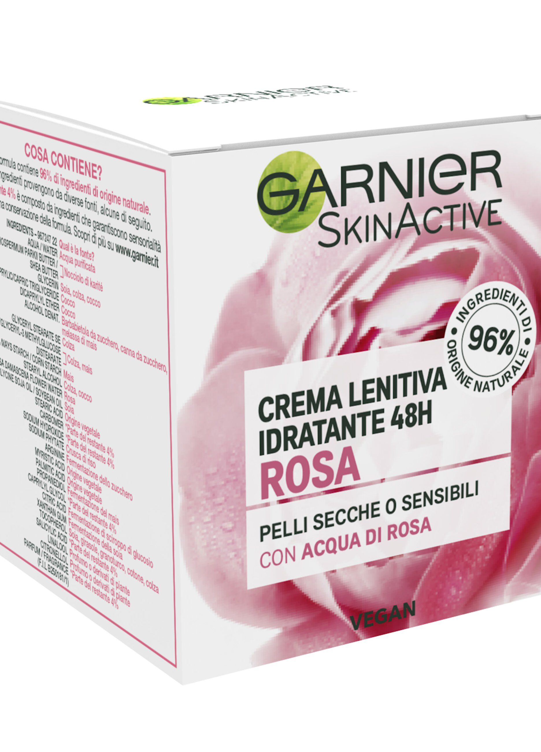 Garnier Crema Viso Idratante Lenitiva SkinActive, Ideale per Pelli Secche o Sensibili, Arricchita con Acqua di Rosa, 50 ml. 5 Garnier Crema Viso Idratante Lenitiva SkinActive, Ideale per Pelli Secche o Sensibili, Arricchita con Acqua di Rosa, 50 ml.