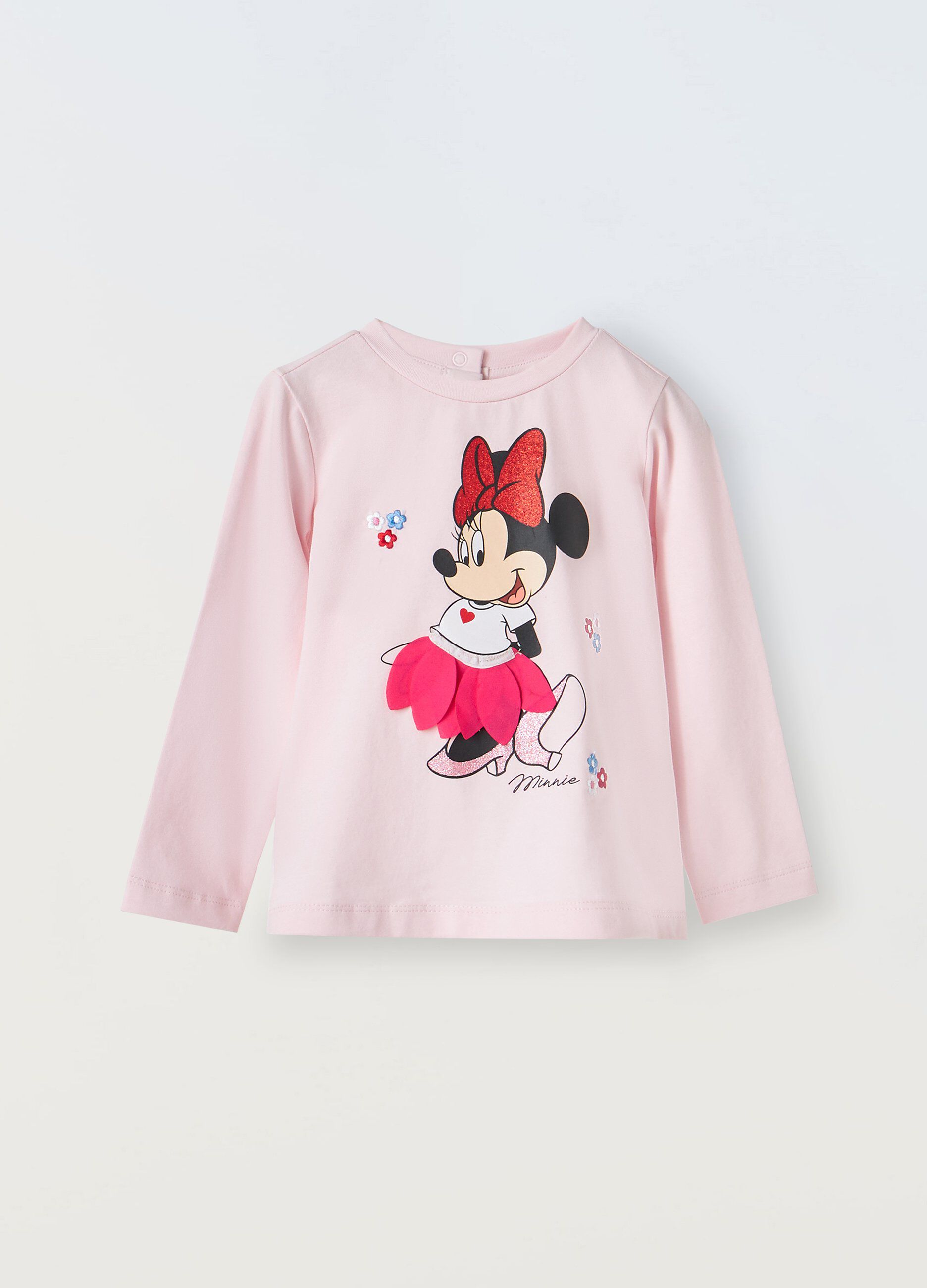 T-shirt in cotone stretch neonata