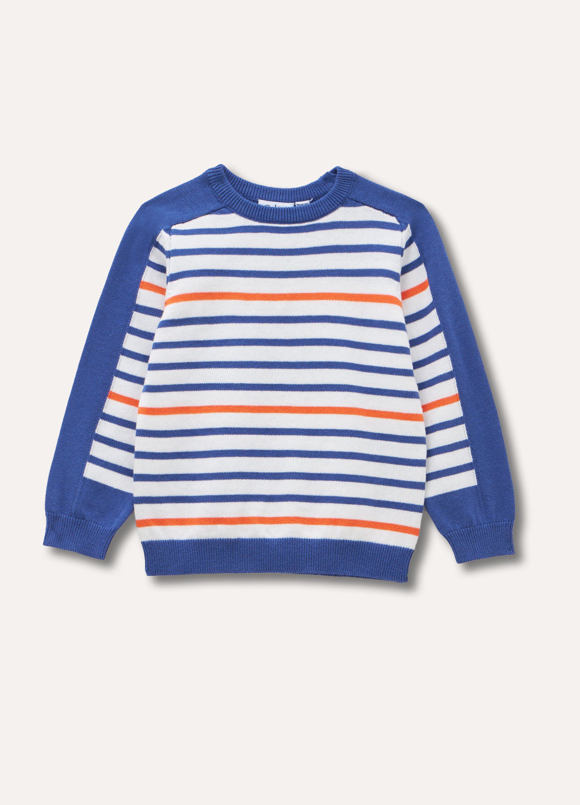 Maglioncino tricot in puro cotone neonato
