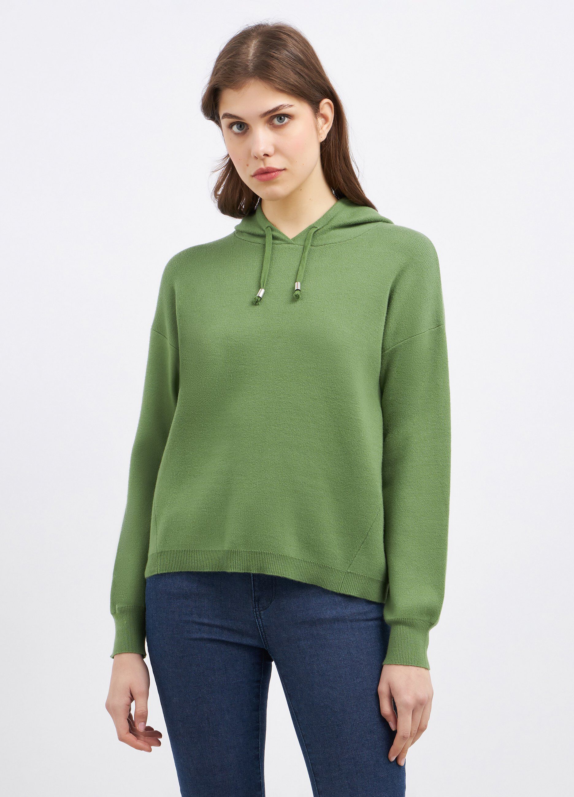 Felpa con cappuccio donna