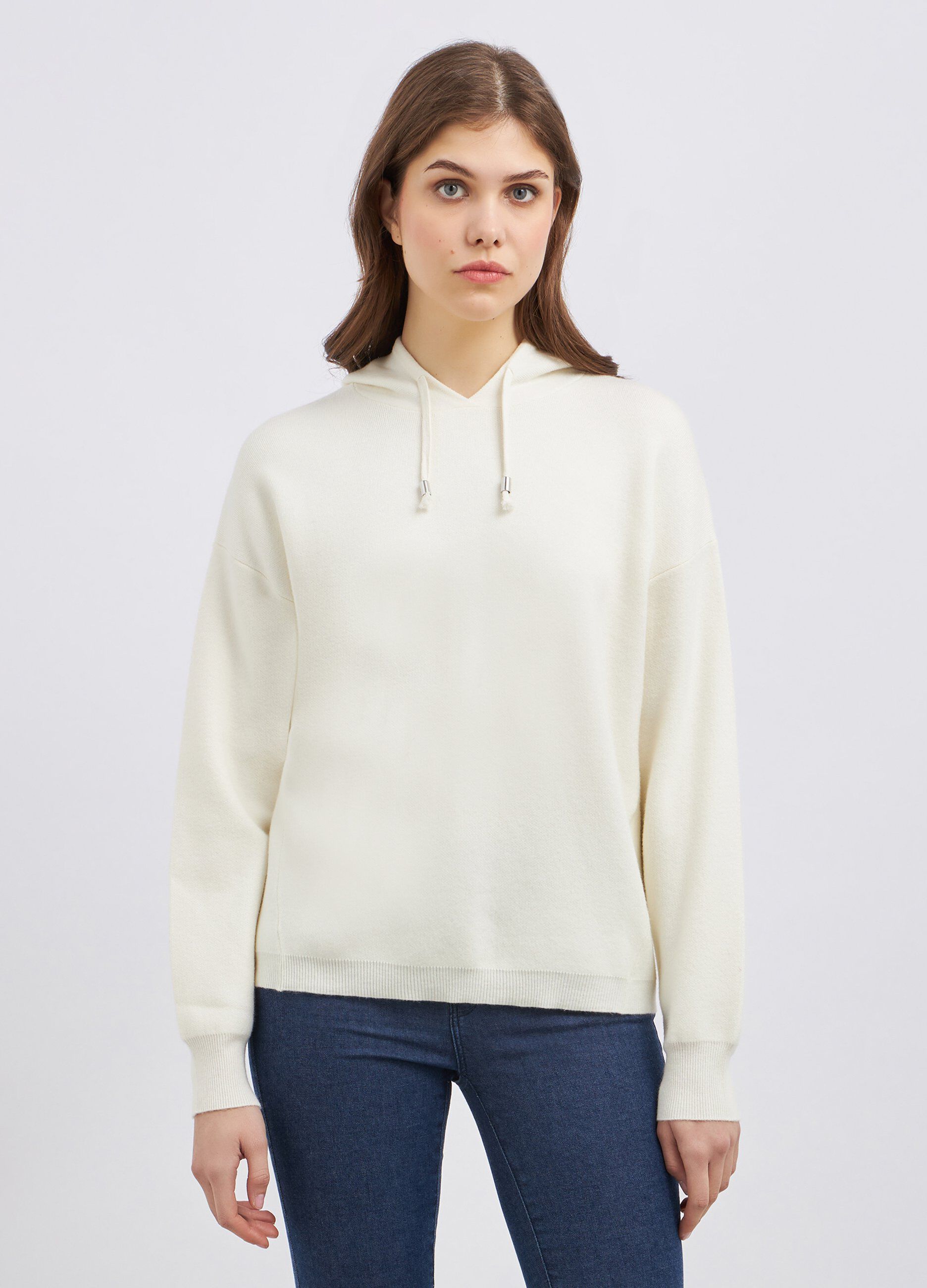 Felpa con cappuccio donna
