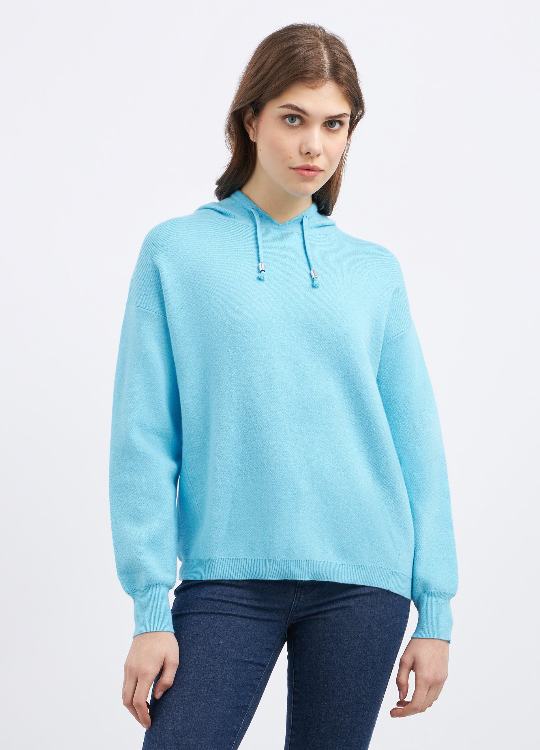 Felpa con cappuccio donna