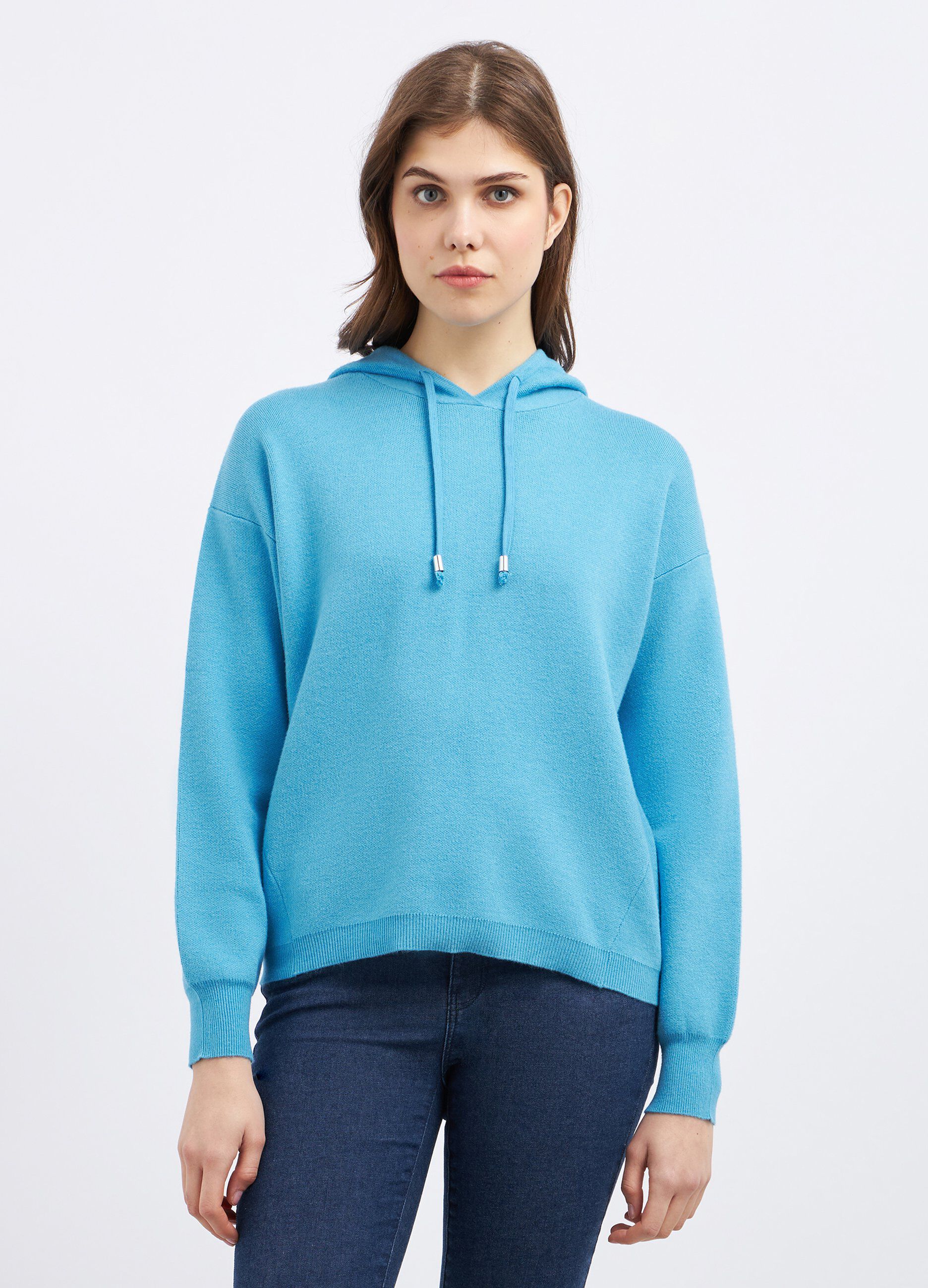 Felpa con cappuccio donna