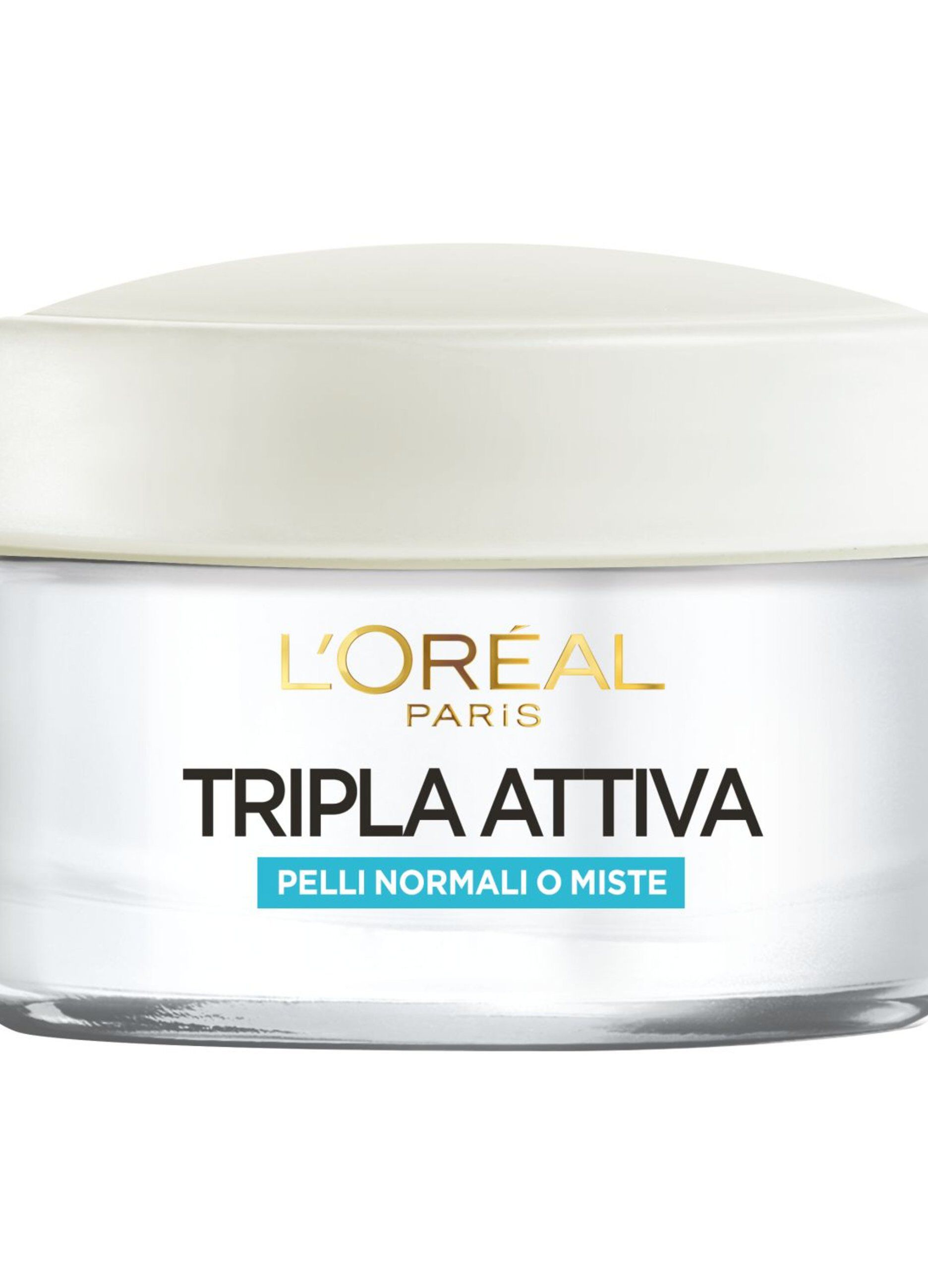 L'Oréal Paris Crema Idratante Viso Tripla Attiva, Idrata, Protegge e Illumina, per Pelli Normali e Miste, 50 ml. 3 L'Oréal Paris Crema Idratante Viso Tripla Attiva, Idrata, Protegge e Illumina, per Pelli Normali e Miste, 50 ml.