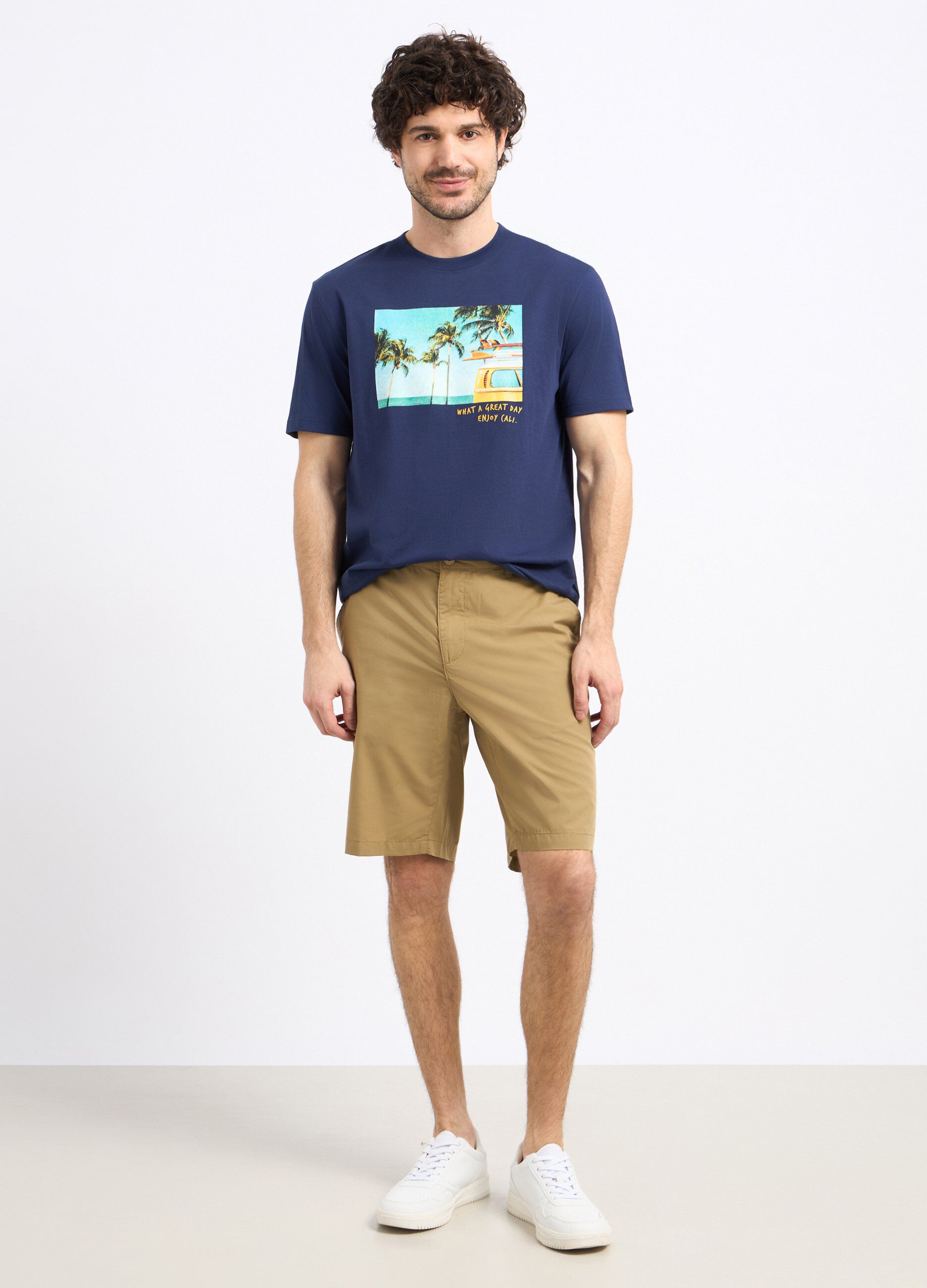 Bermuda in misto cotone uomo