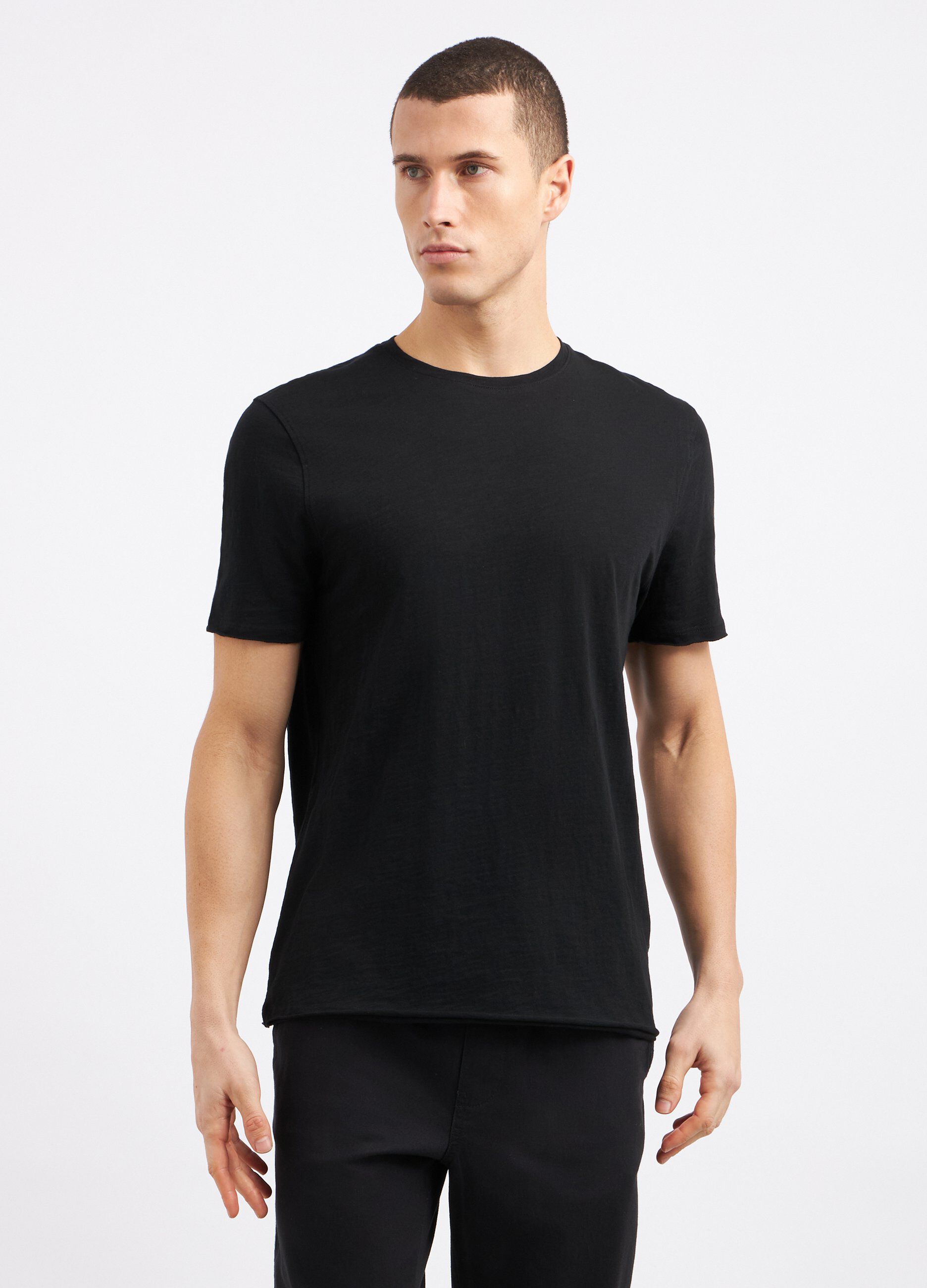 T-shirt in puro cotone slub uomo