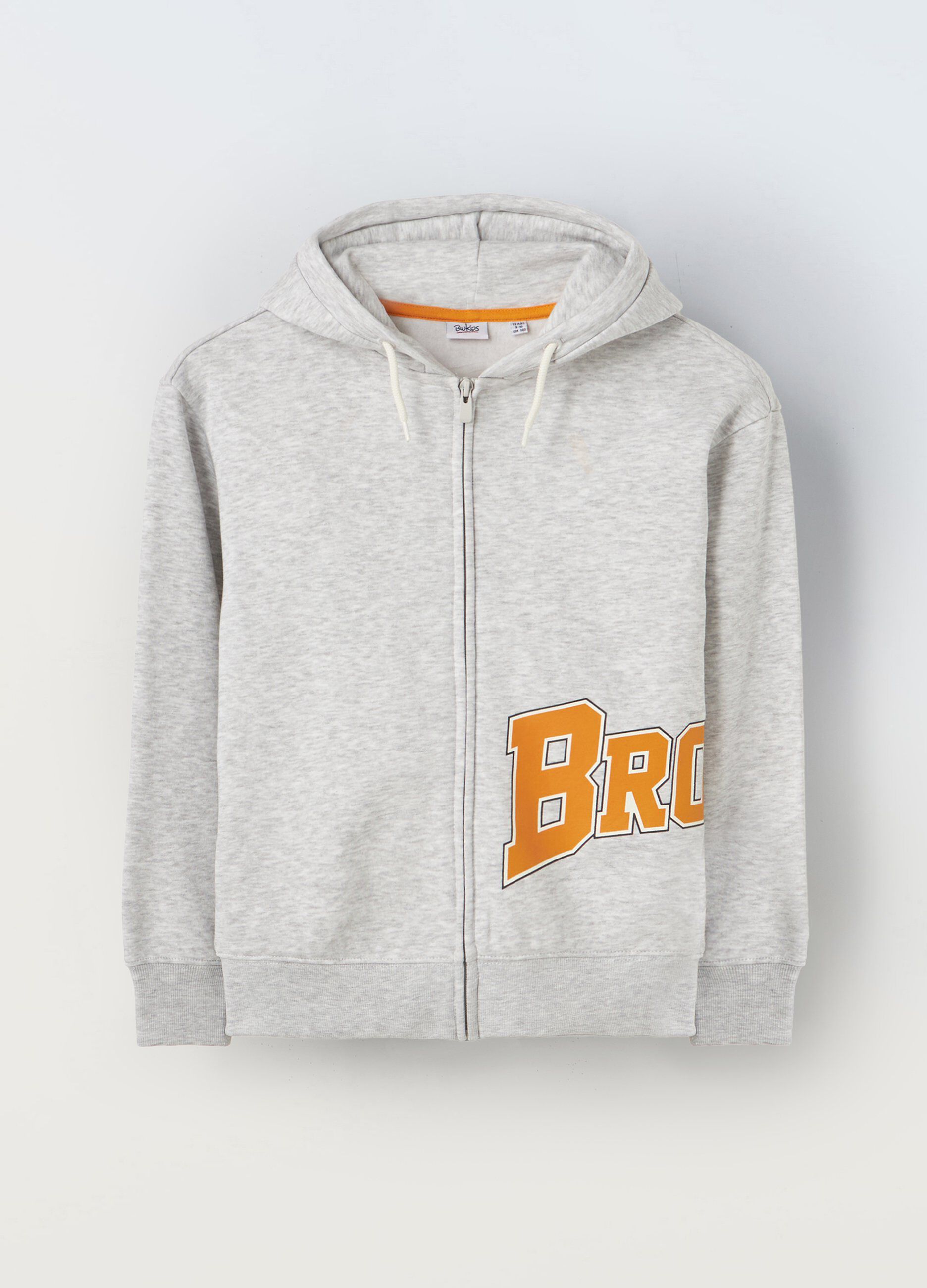Felpa full zip con capaccio ragazzo