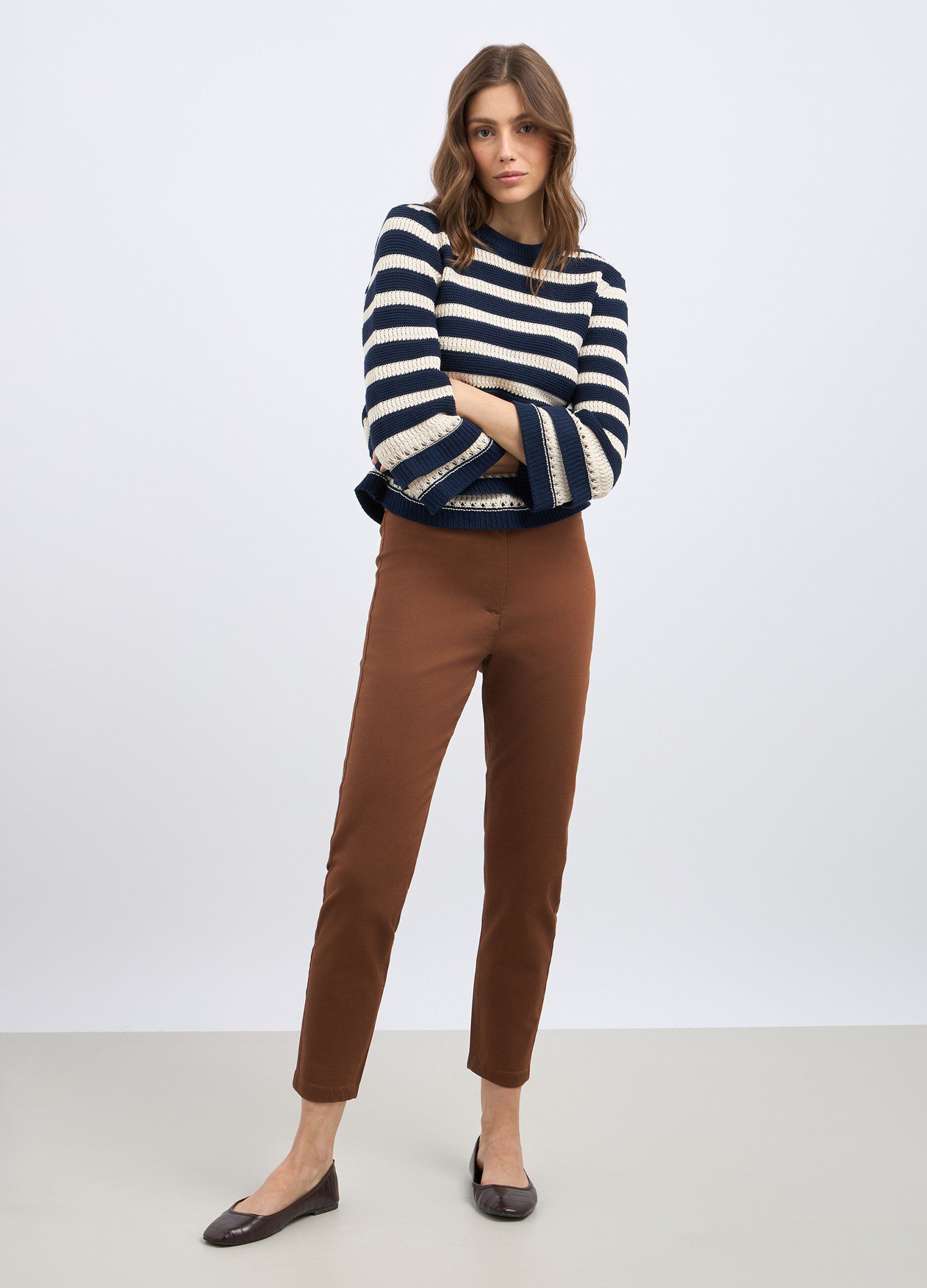 Treggings in cotone stretch donna